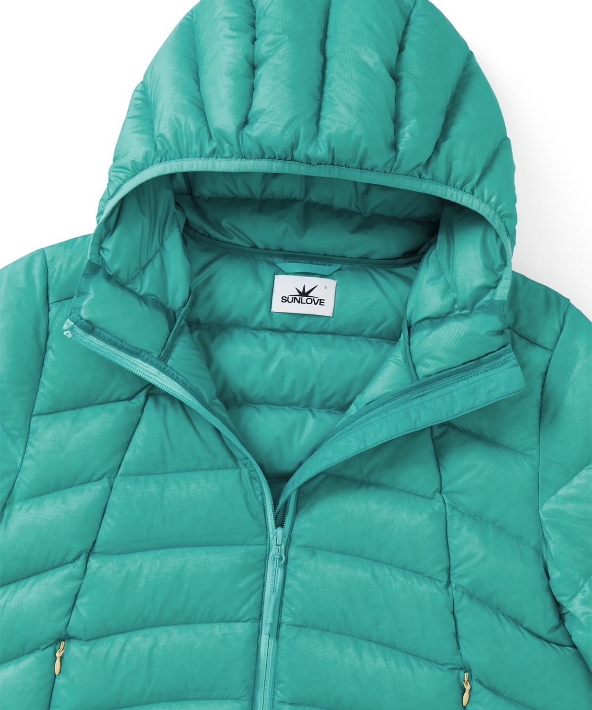 썬러브투어(SUNLOVETOUR) Hooded Fly Light Down Jacket Mint