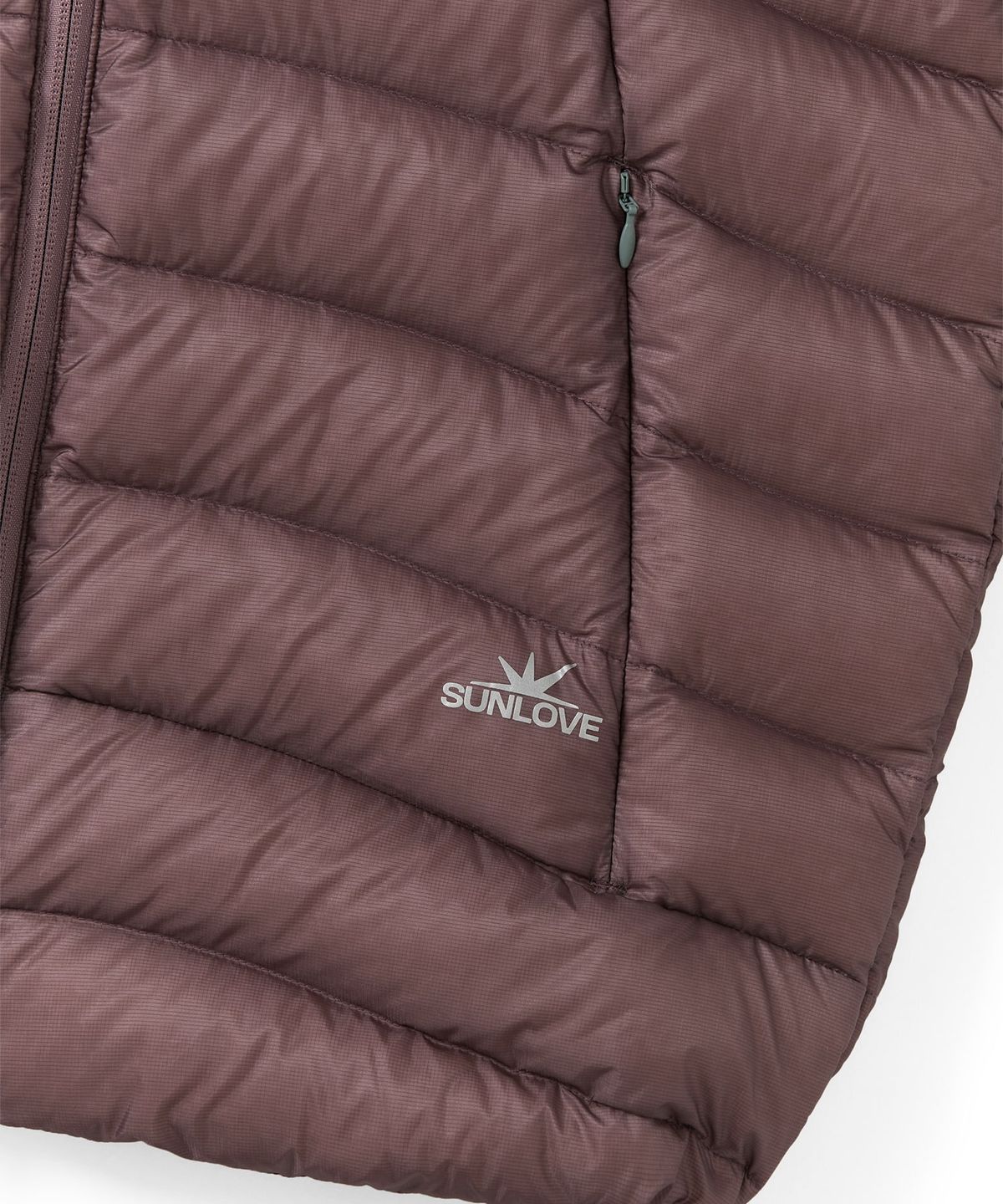 썬러브투어(SUNLOVETOUR) Hooded Fly Light Down Jacket Rose