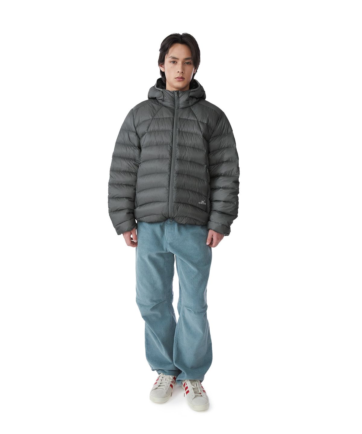 썬러브투어(SUNLOVETOUR) Hooded Fly Light Down Jacket Rose