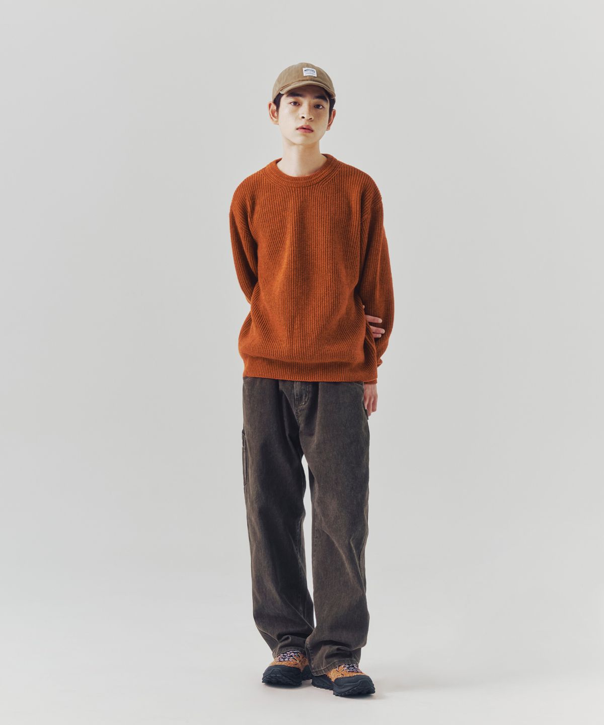 에스피오나지(ESPIONAGE) Vintage Cotton Painter Pants Washed Mocha