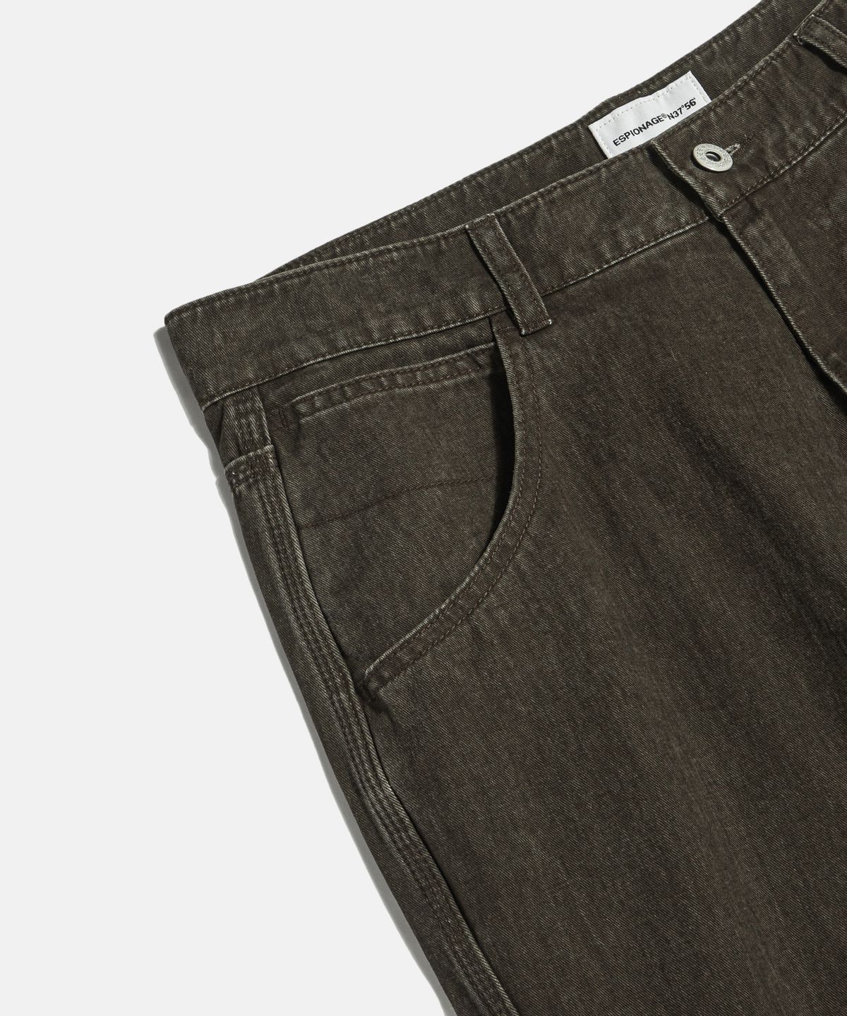 에스피오나지(ESPIONAGE) Vintage Cotton Painter Pants Washed Mocha