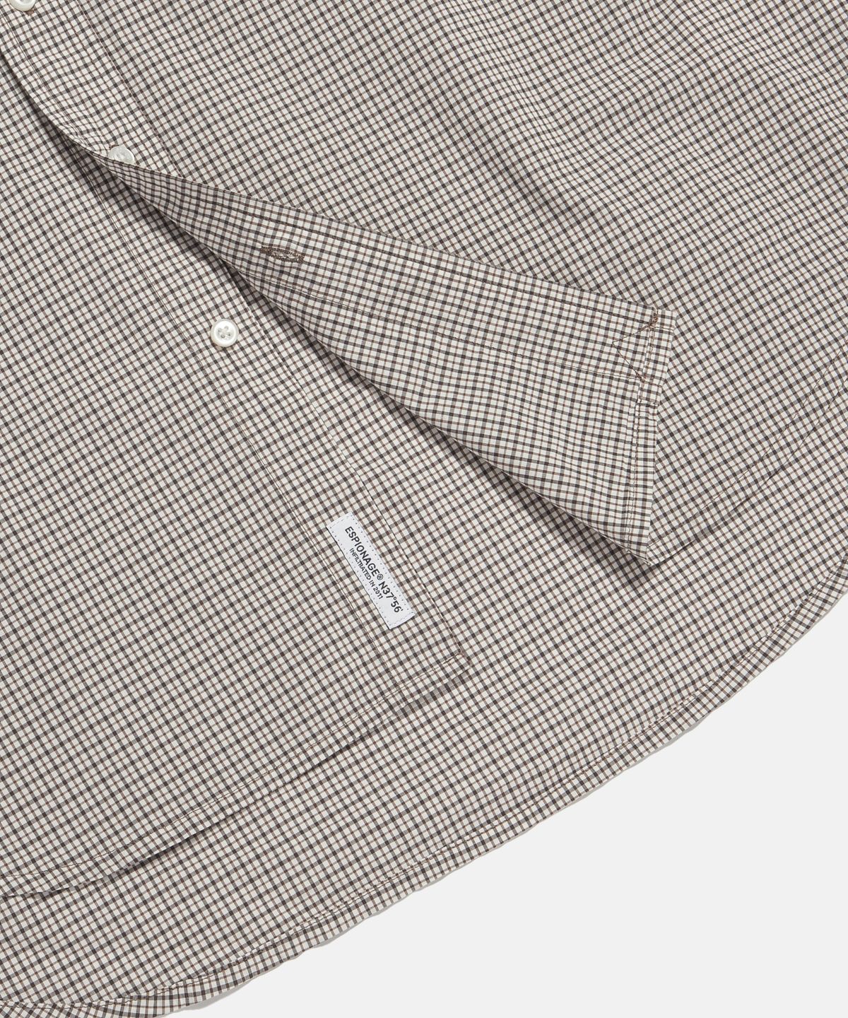에스피오나지(ESPIONAGE) Multi Check Comfort Shirt Ivory