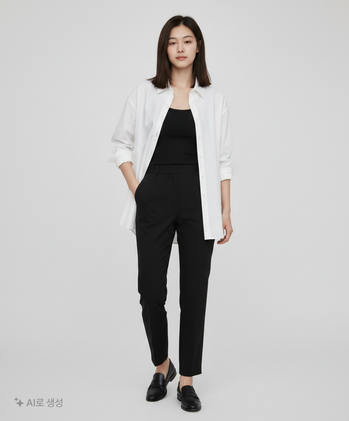 그로브(GROVE) BILLOW SHIRT_BLUE STRIPE FREE
