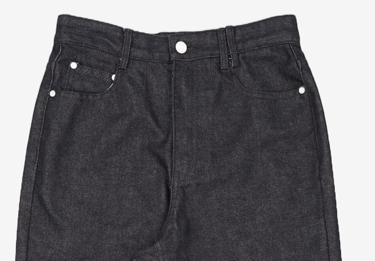 데케트(DECET) Loose Flared Jeans DCPT066Black 26