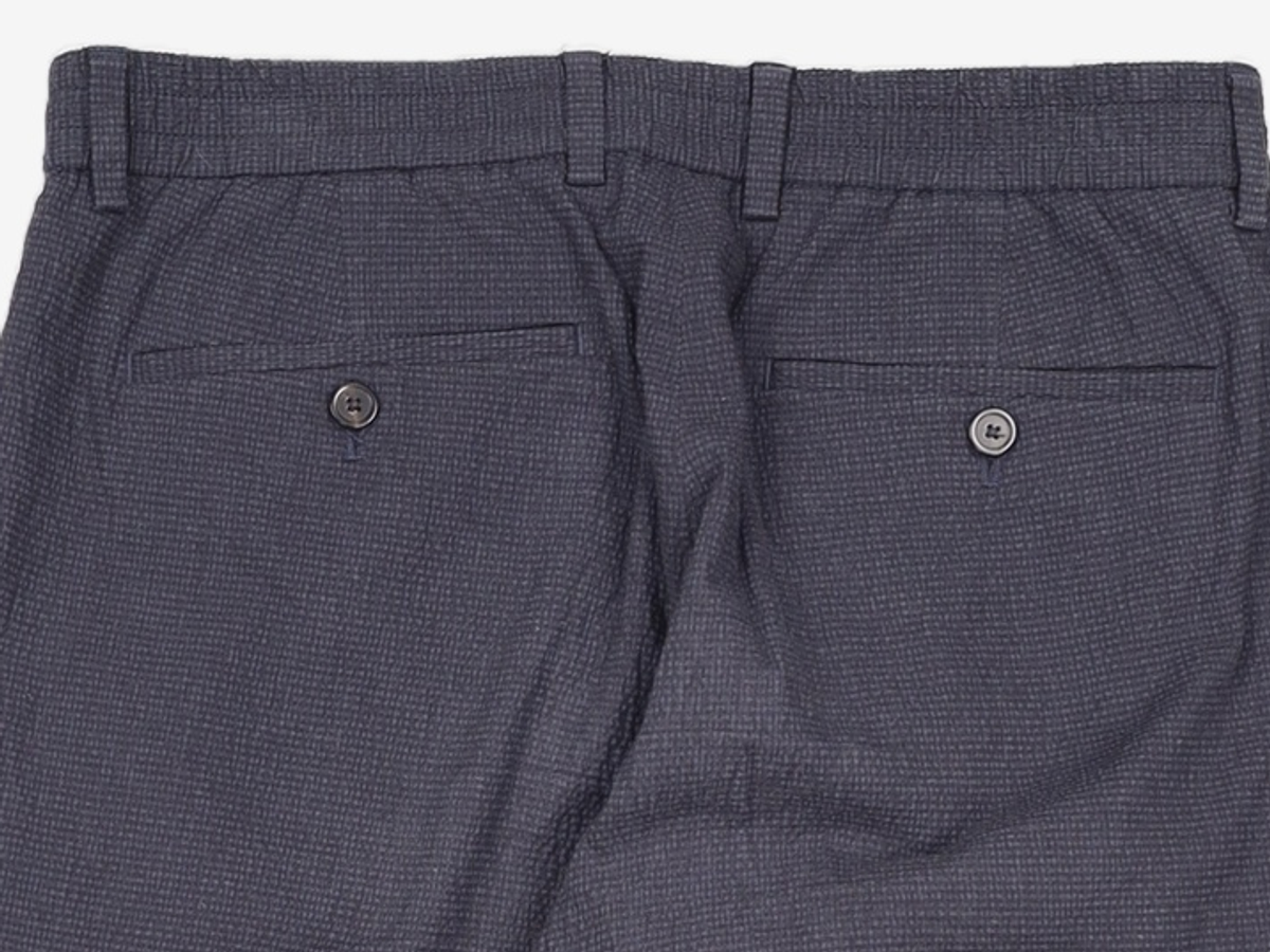 커스텀멜로우(CUSTOMELLOW) [아울렛 전용] seersucker check pattern pants_C9PAM21414GYX 82-92