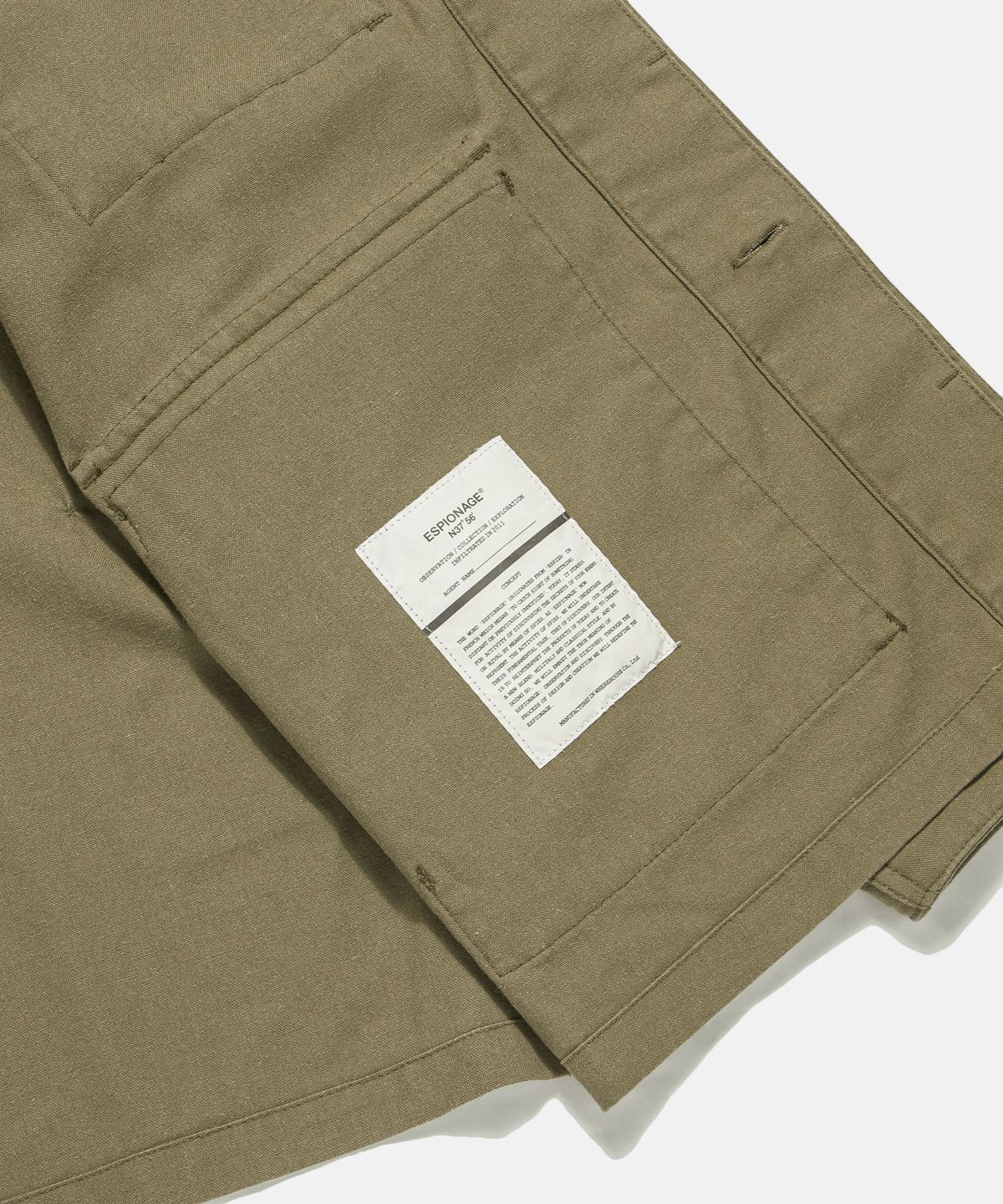 에스피오나지(ESPIONAGE) Draped Nep BDU Army Jacket Taupe