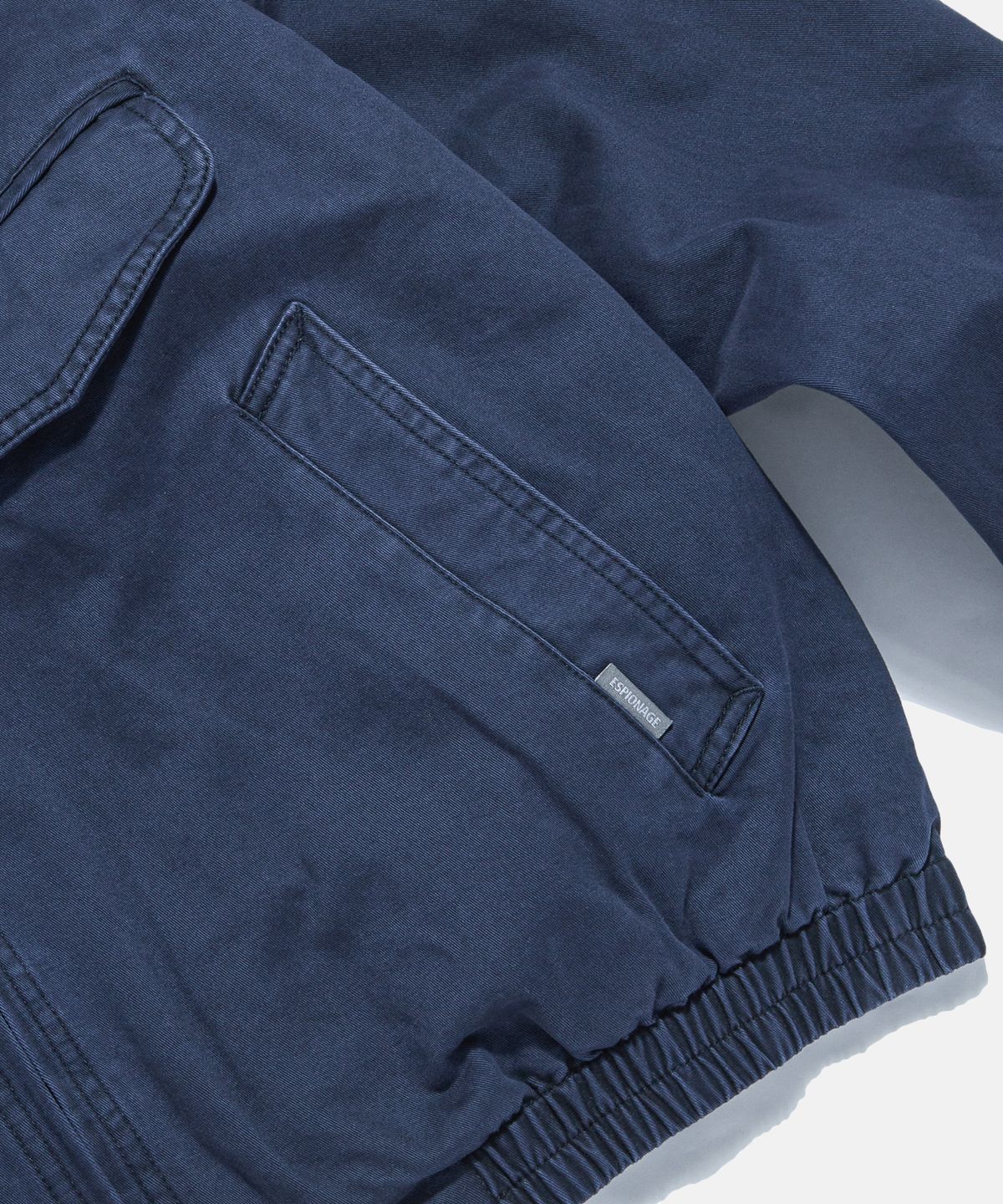 에스피오나지(ESPIONAGE) Washed Cotton Harrington Jacket Dark Blue
