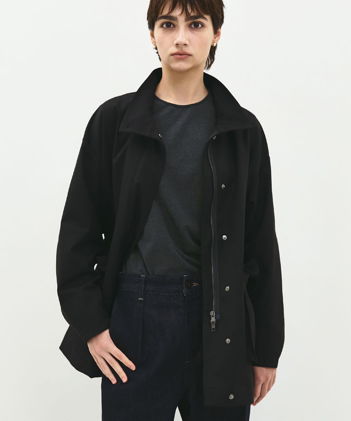 러프사이드 화이트라벨(ROUGH SIDE WHITE LABEL) Blanc Highneck Jumper Crow