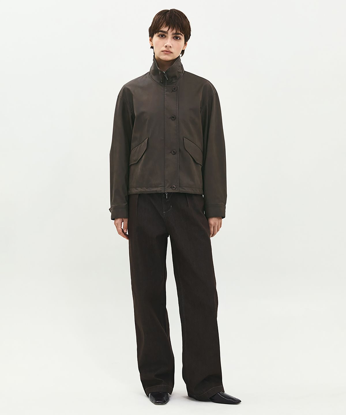 러프사이드 화이트라벨(ROUGH SIDE WHITE LABEL) Glide Jacket Dark Brown