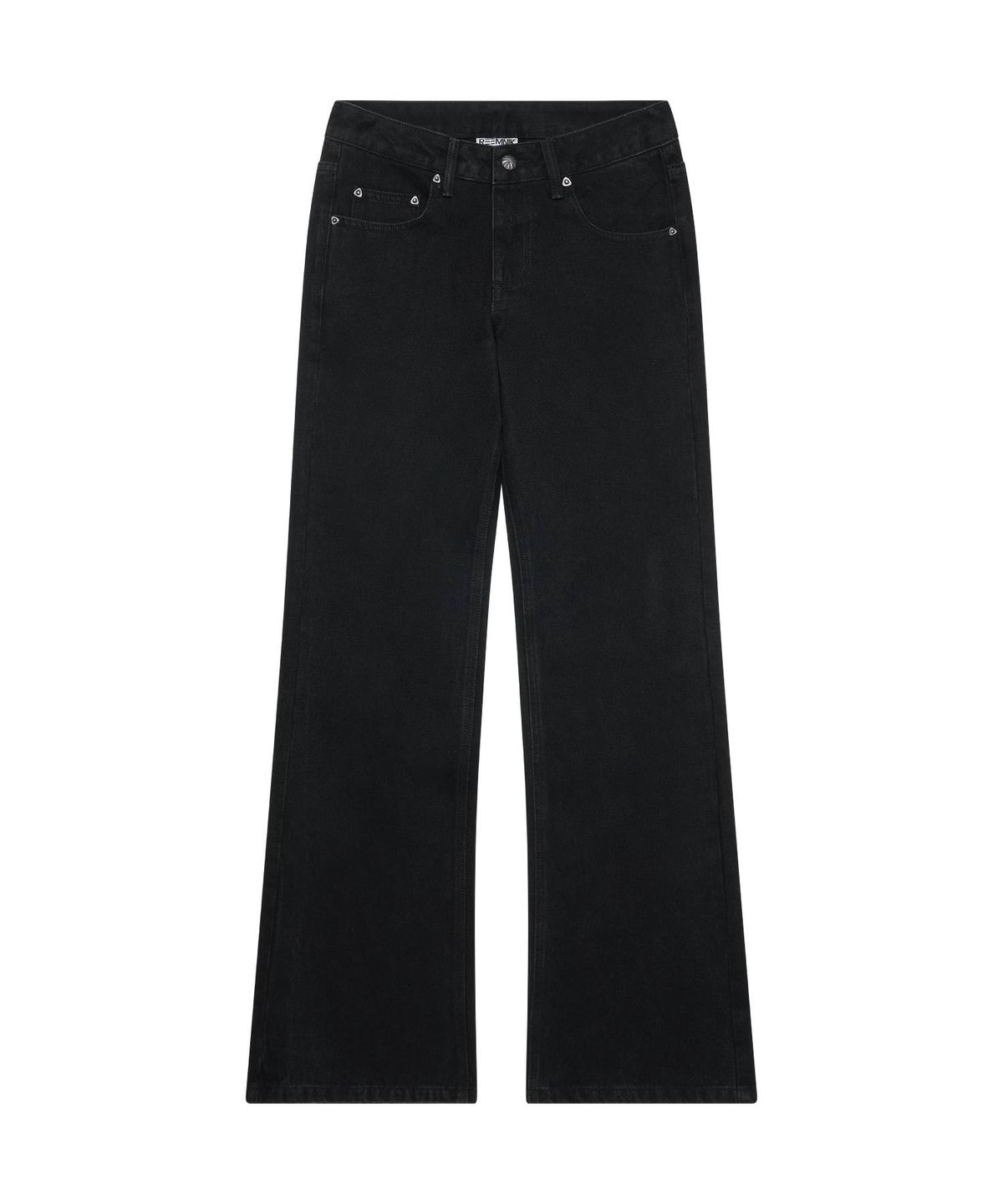 림닉(REEMNIK) RIVETTE VEIN BOOTCUT DENIM PANTS [BLACK]