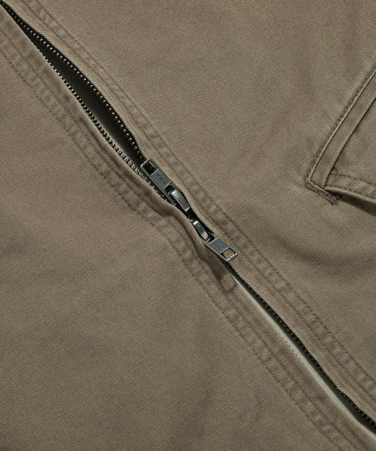에스피오나지(ESPIONAGE) Washed Cotton Harrington Jacket Mocha