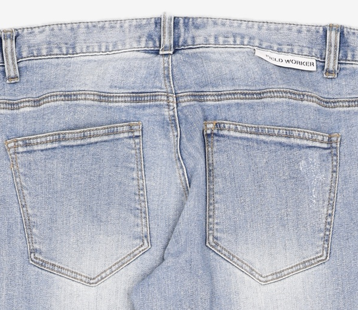 필드워커(FIELDWORKER) 롤업구제슬림핏데님 ROLL-UP DAMAGE DENIM L