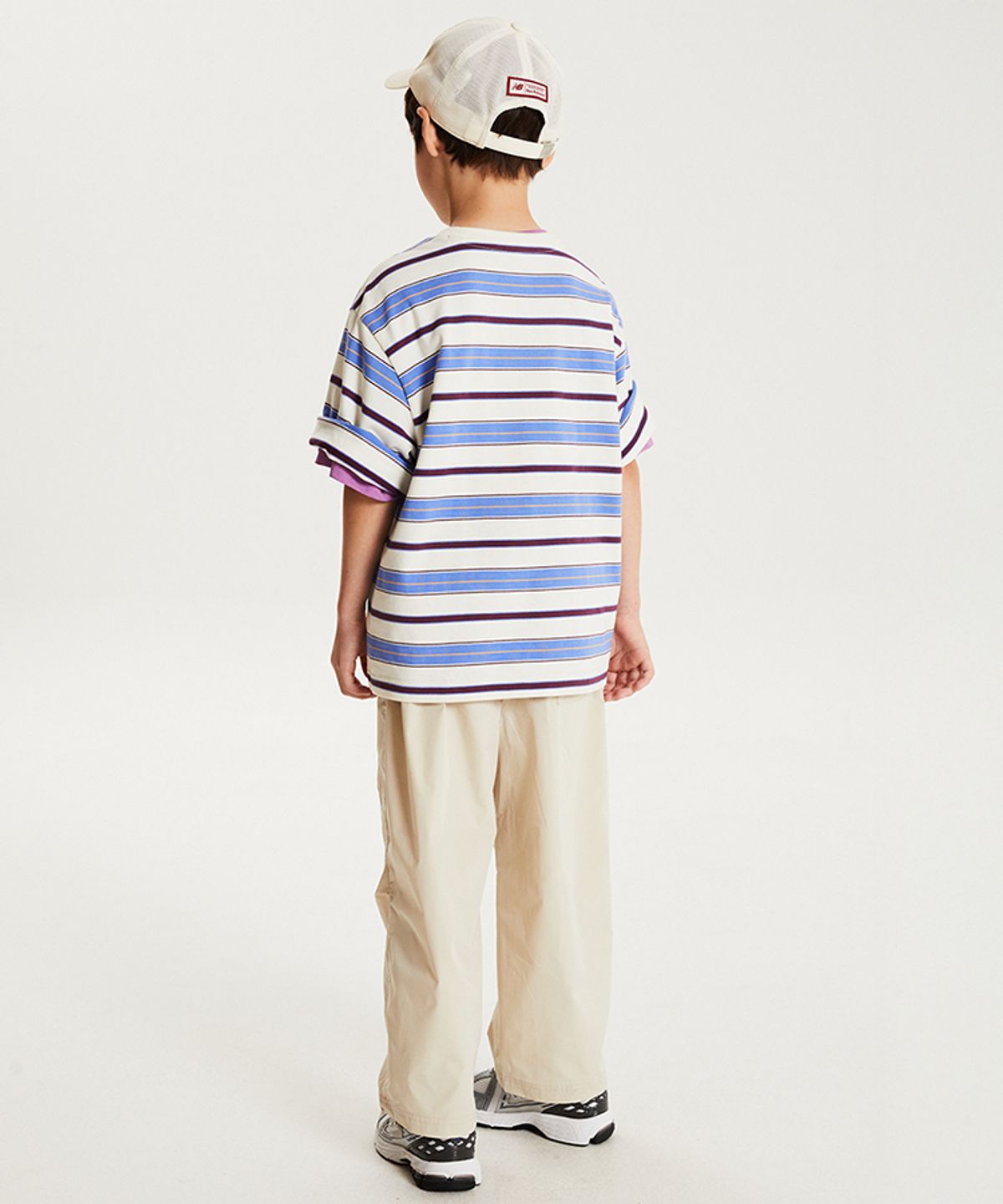 뉴발란스 키즈(NEWBALANCEKIDS) 사선 절개 스트레이트 팬츠 NK9TG3801U35
