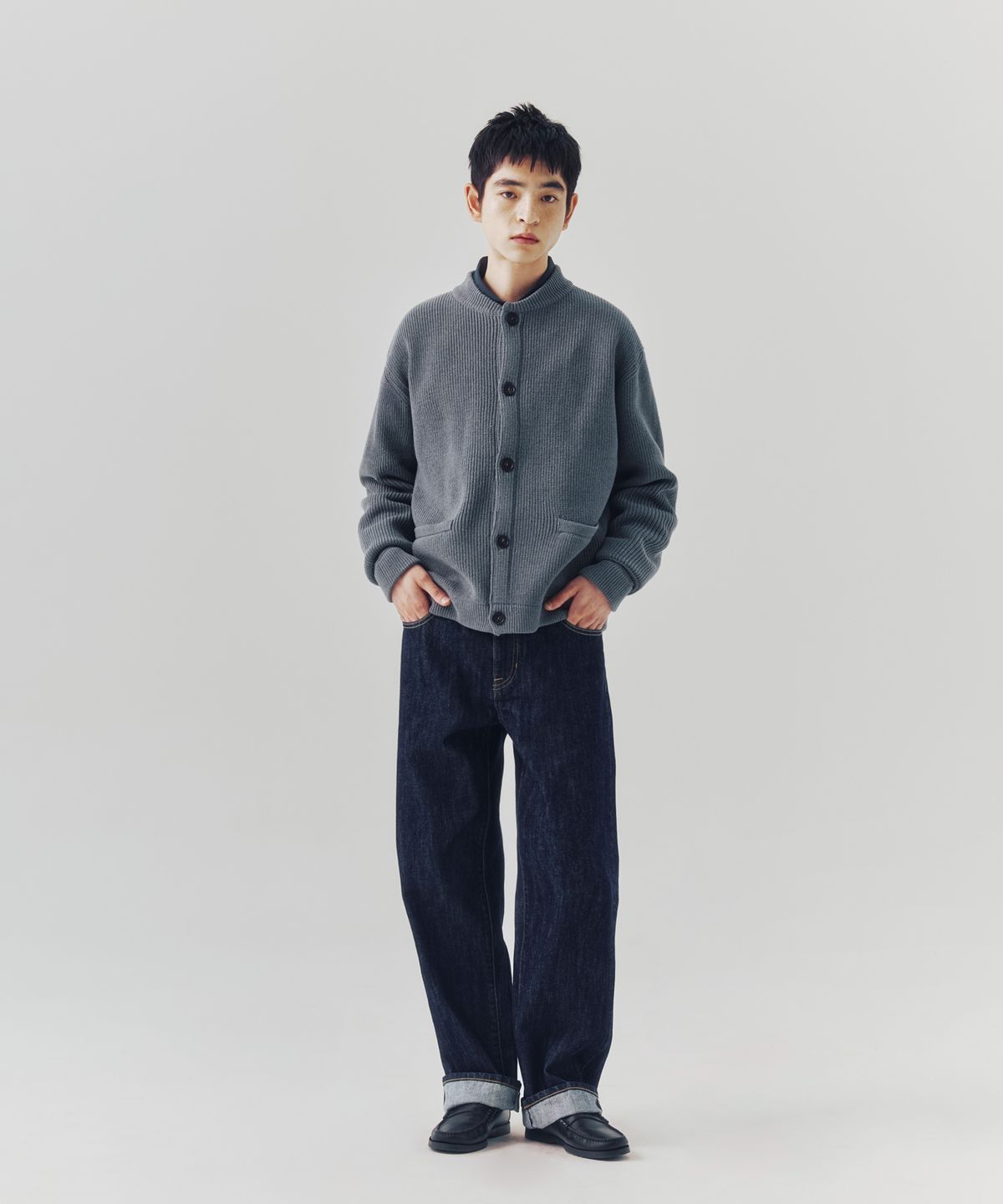 에스피오나지(ESPIONAGE) Selvedge (Straight) Denim Pants Dark Indigo