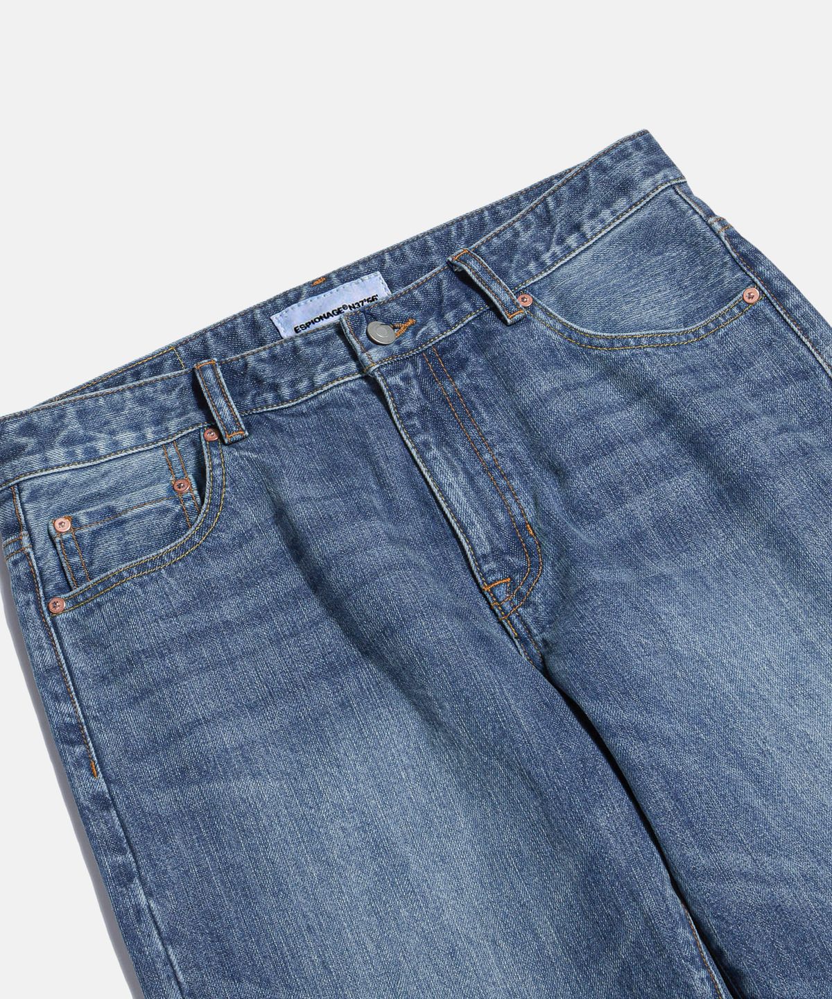 에스피오나지(ESPIONAGE) Selvedge (Straight) Denim Pants Faded Indigo