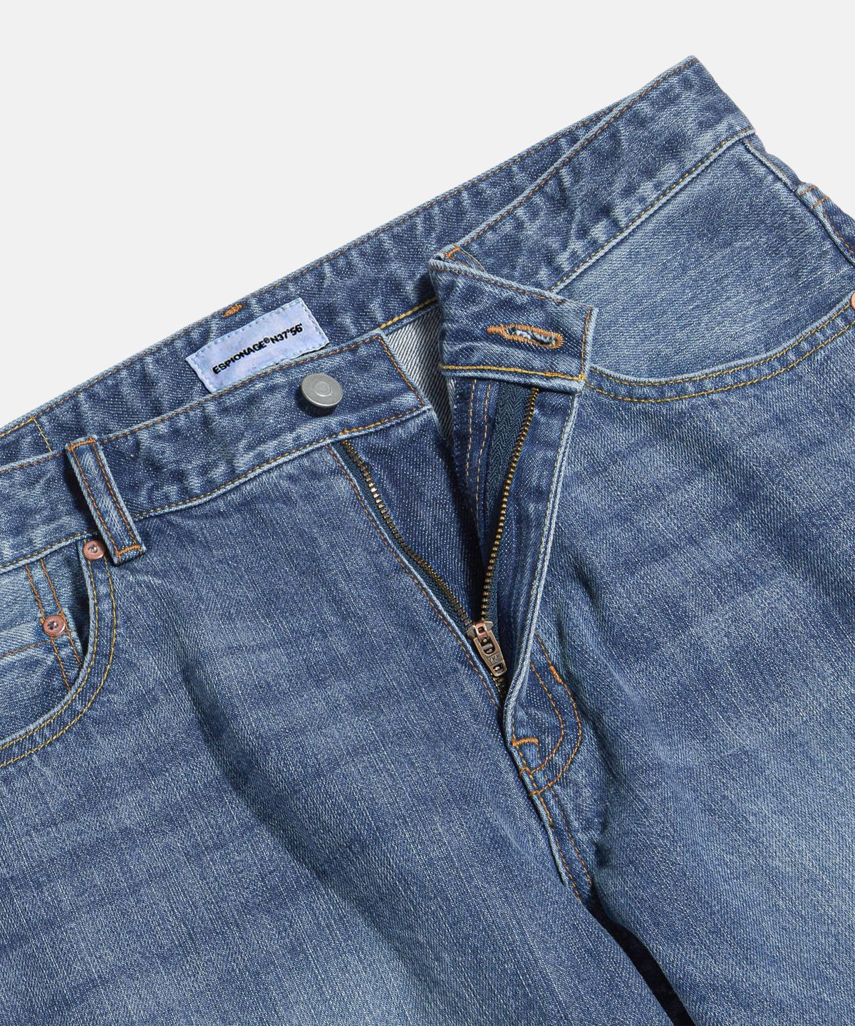 에스피오나지(ESPIONAGE) Selvedge (Straight) Denim Pants Faded Indigo
