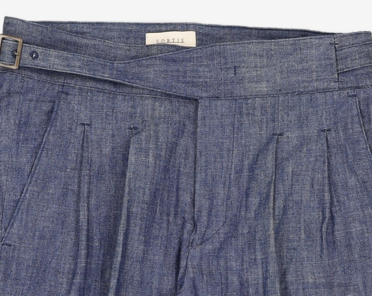 솔티(SORTIE) Denim Gurkha Pants (Navy) M