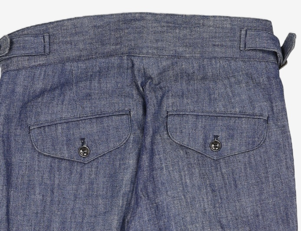 솔티(SORTIE) Denim Gurkha Pants (Navy) M