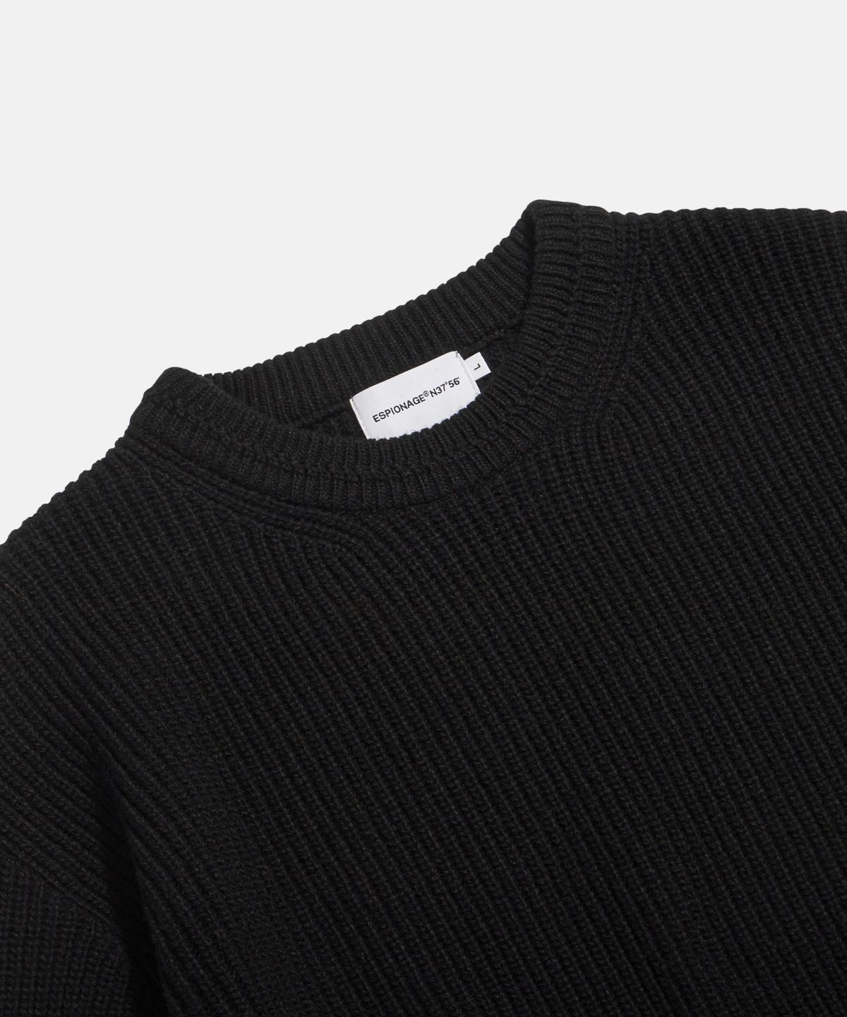 에스피오나지(ESPIONAGE) Miller Knit Sweater Black