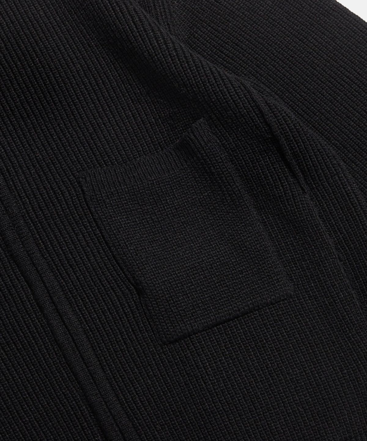 에스피오나지(ESPIONAGE) Miller Heavyweight Zip Knit Jacket Black