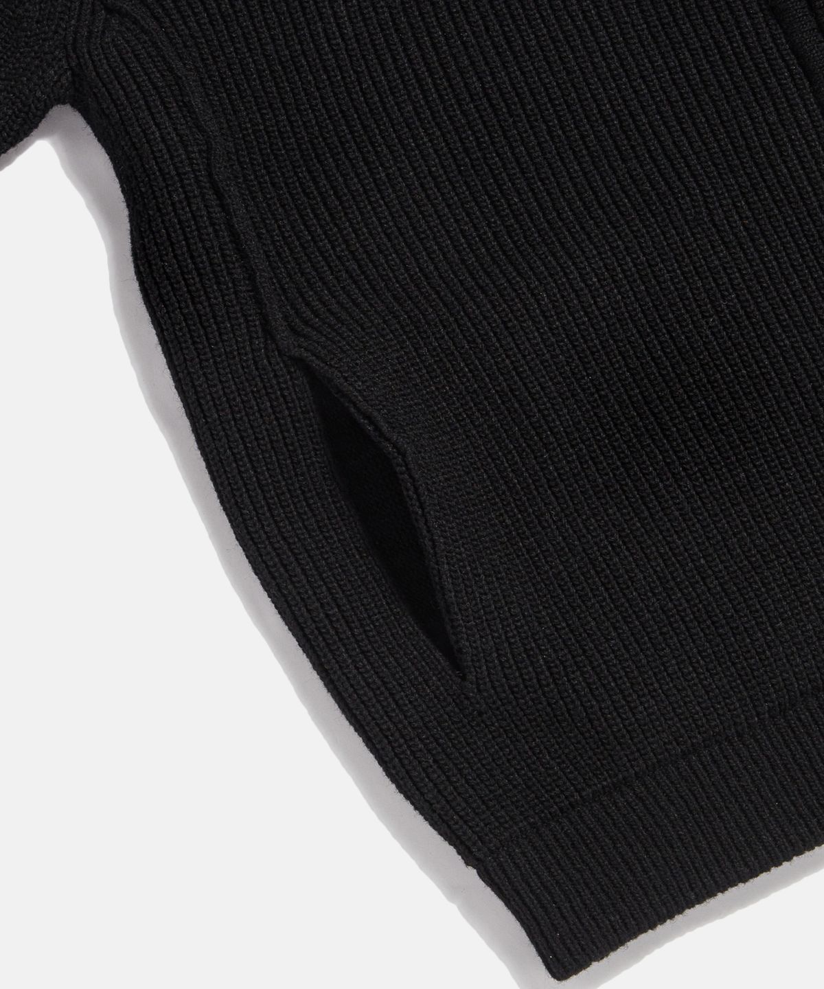 에스피오나지(ESPIONAGE) Miller Heavyweight Zip Knit Jacket Black