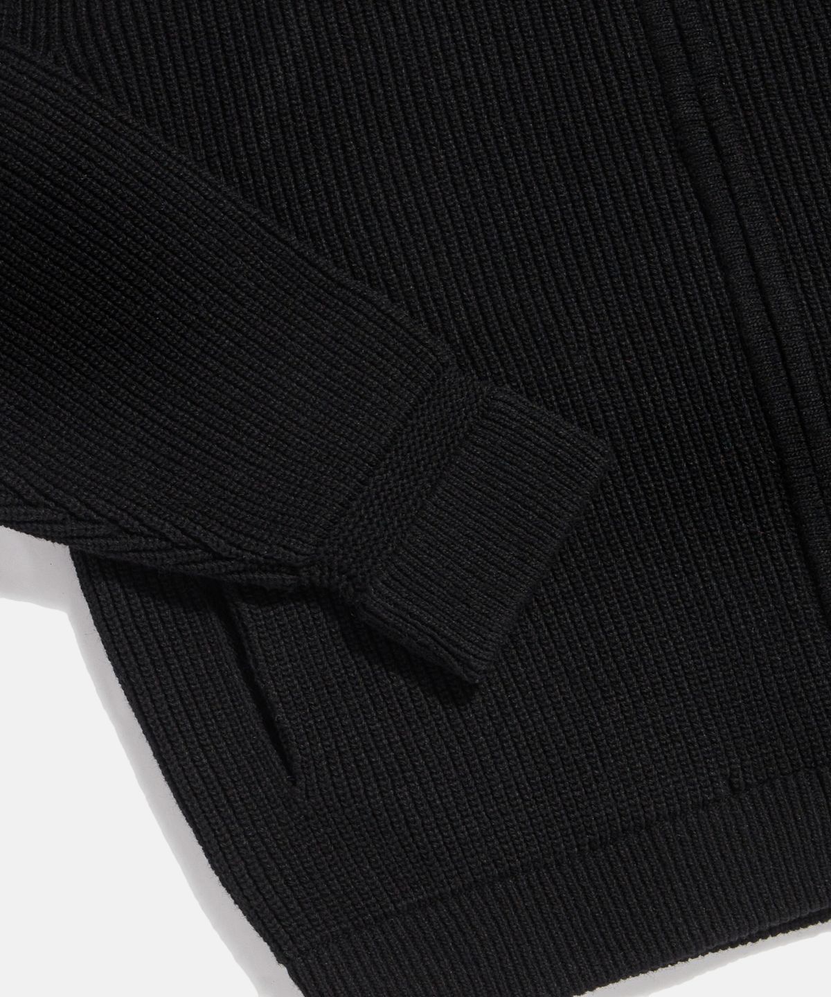에스피오나지(ESPIONAGE) Miller Heavyweight Zip Knit Jacket Black
