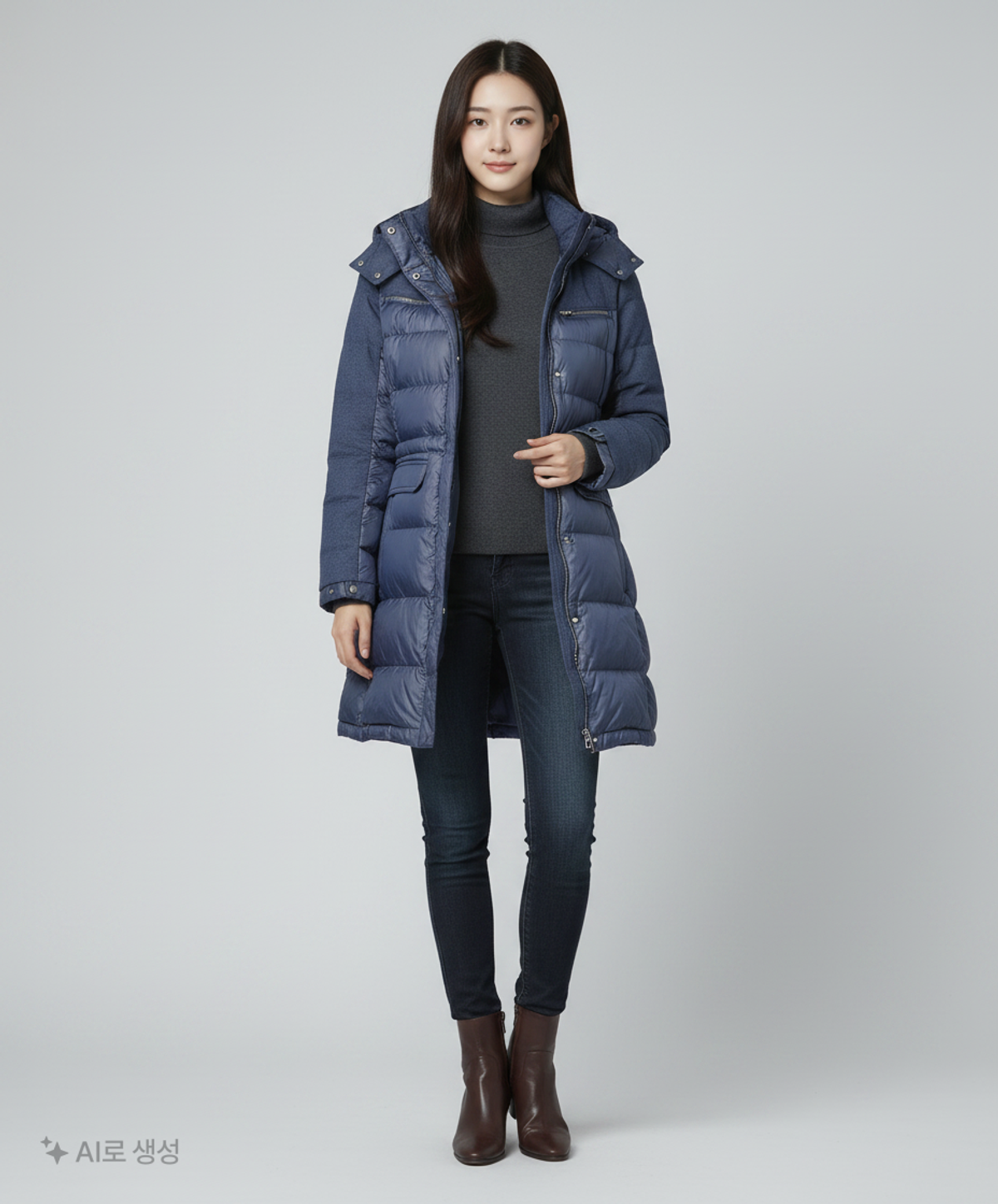 노스페이스(THE NORTH FACE) 하프 패딩/하프 헤비 아우터 95