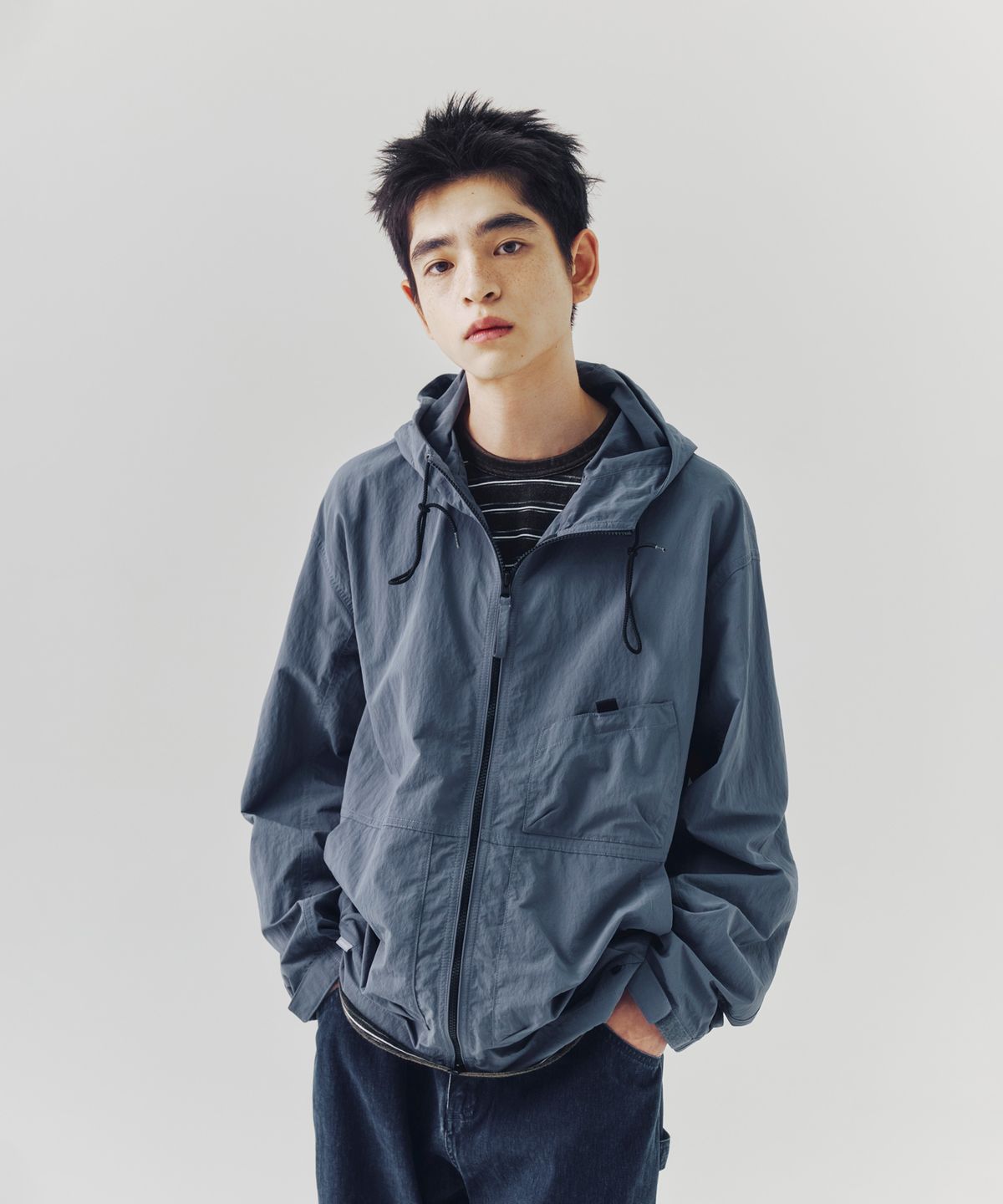 에스피오나지(ESPIONAGE) Ray Yacht Parka Dusty Blue