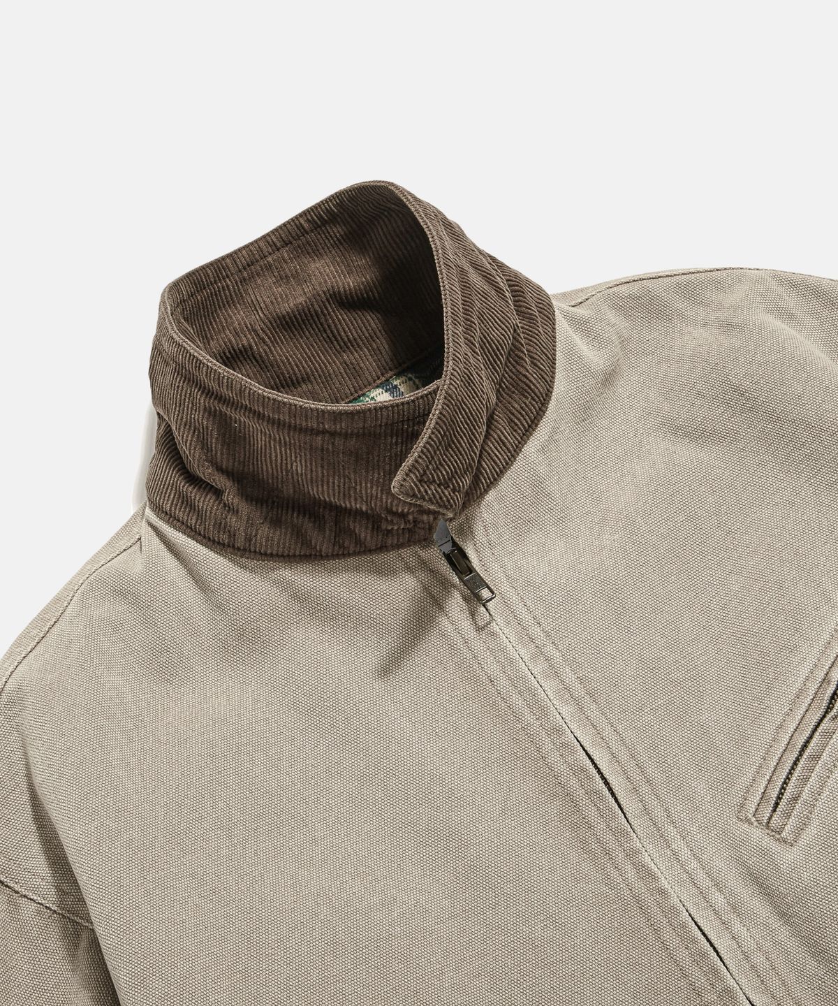 에스피오나지(ESPIONAGE) Washed Canvas Blouson Jacket Stone Beige
