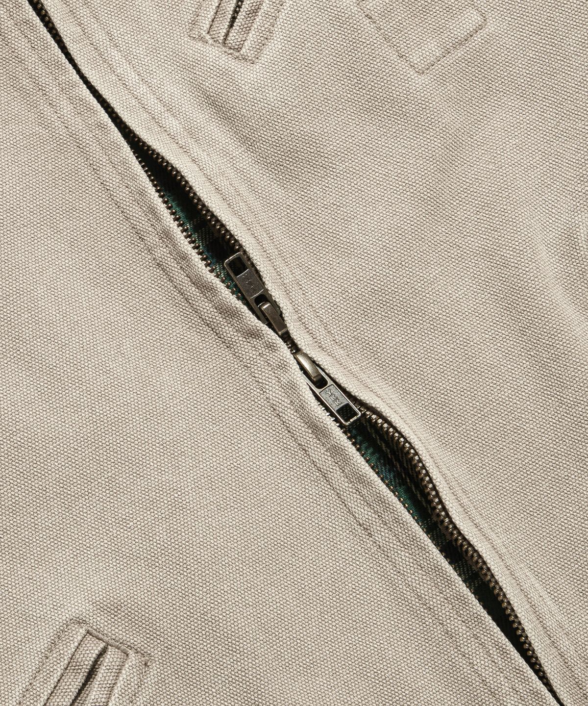 에스피오나지(ESPIONAGE) Washed Canvas Blouson Jacket Stone Beige