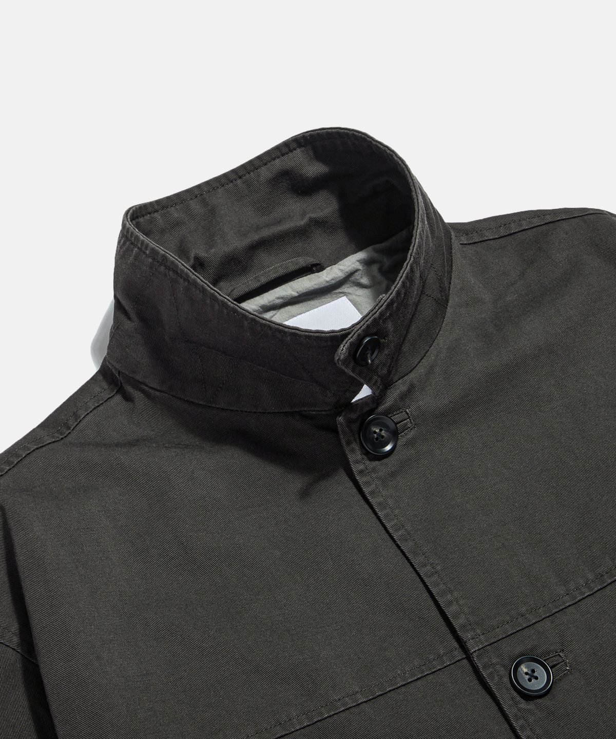 에스피오나지(ESPIONAGE) Washed Cotton Car Coat Dark Grey