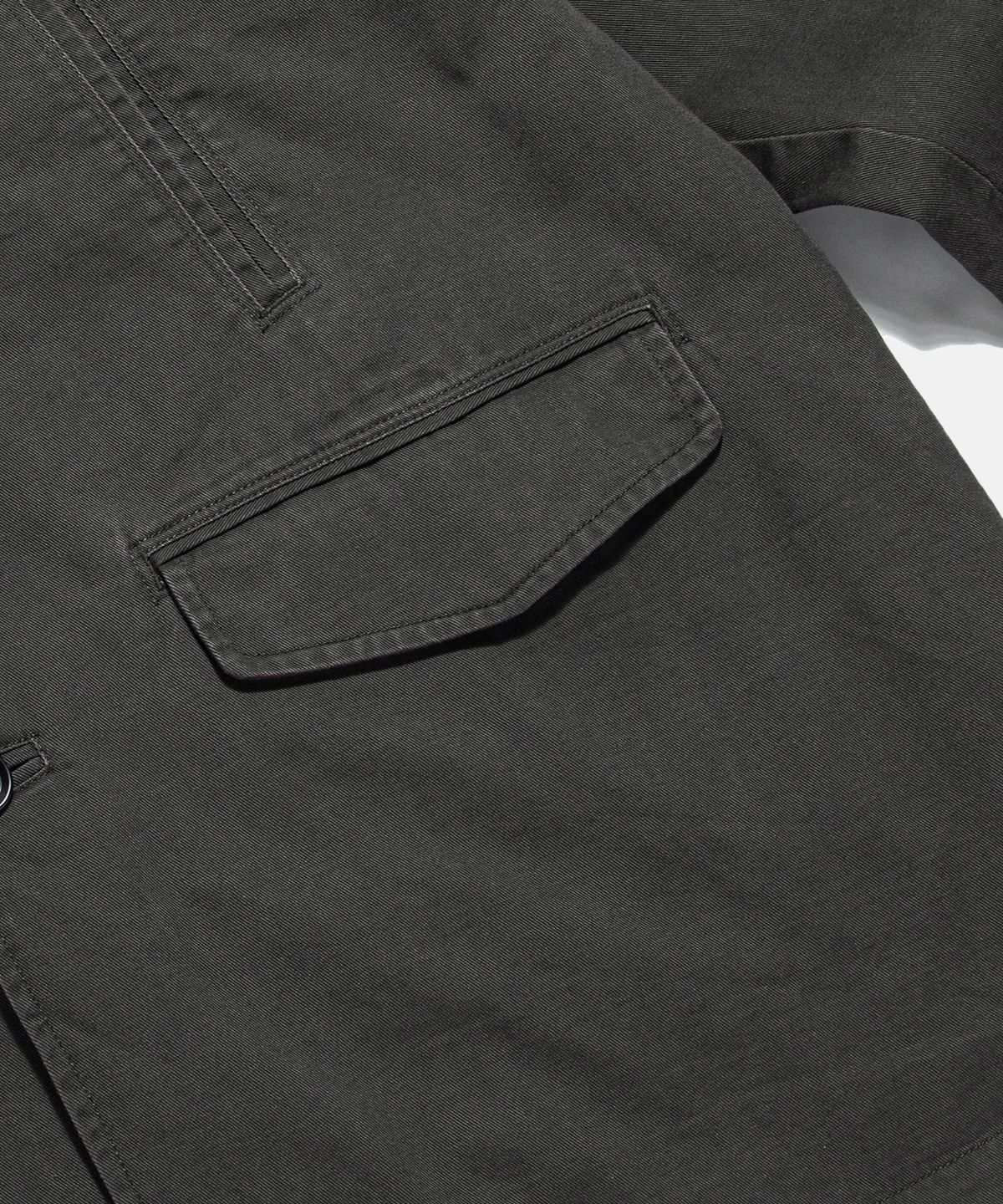 에스피오나지(ESPIONAGE) Washed Cotton Car Coat Dark Grey