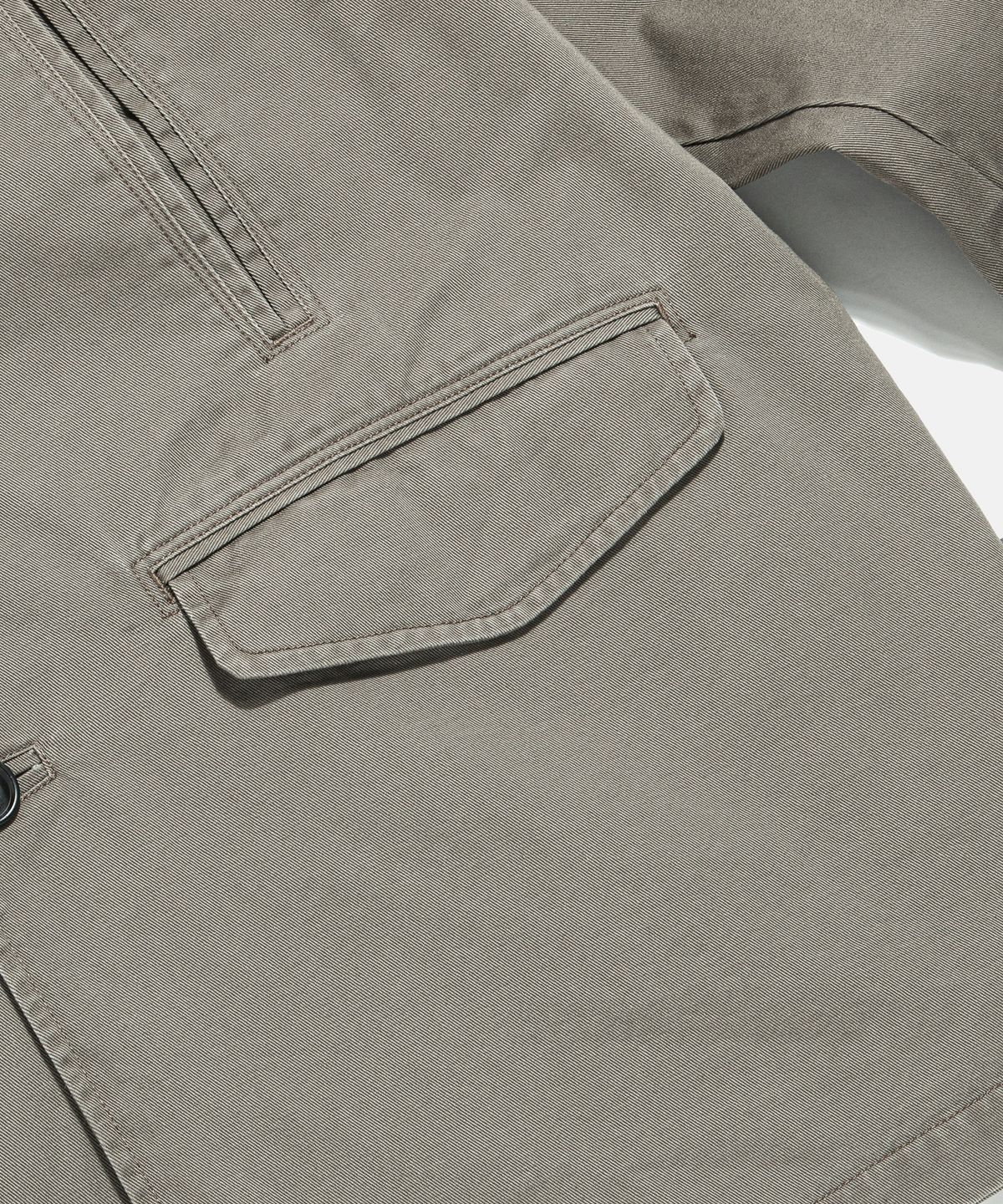 에스피오나지(ESPIONAGE) Washed Cotton Car Coat Dark Beige