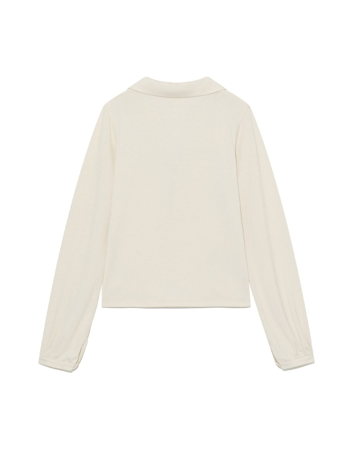 글로니(GLOWNY) G V-COLLAR HENLEY TOP (LIGHT BEIGE)