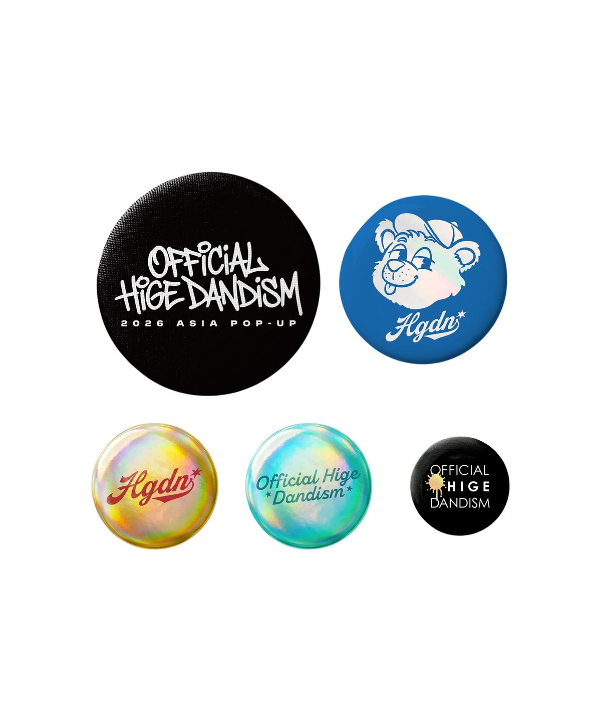오피셜히게단디즘(OFFICIAL HIGE DANDISM) [HGDN] PIN BUTTON SET