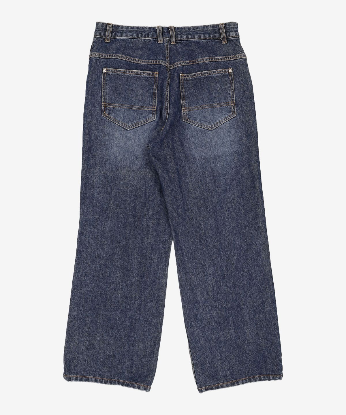 디메이든(DEMADEN) STRAIGHT CUTTING DEEP BLUE DENIM PANTS M