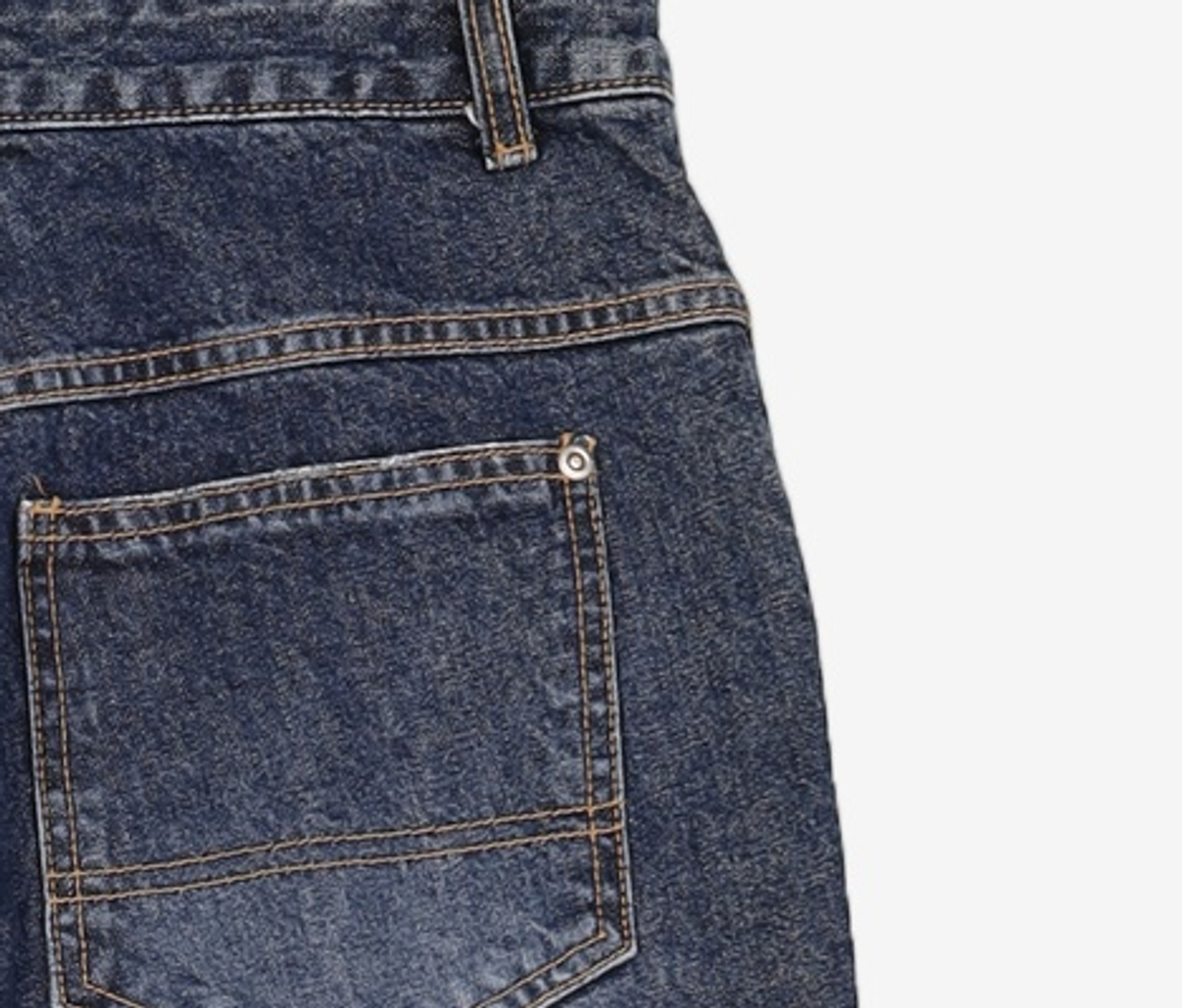디메이든(DEMADEN) STRAIGHT CUTTING DEEP BLUE DENIM PANTS M