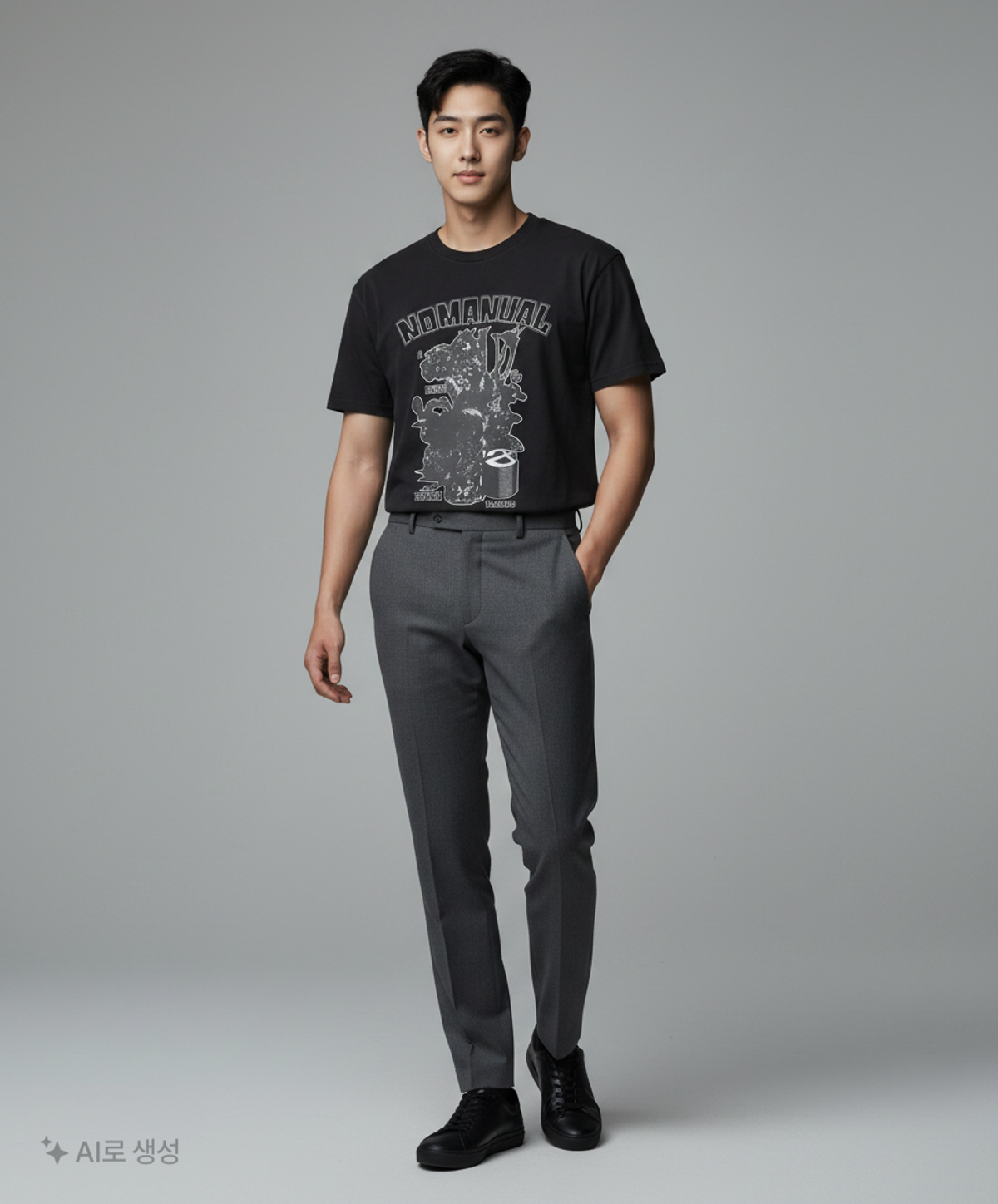 노매뉴얼(NOMANUAL) S.P T-SHIRT - 5 COLOR 100