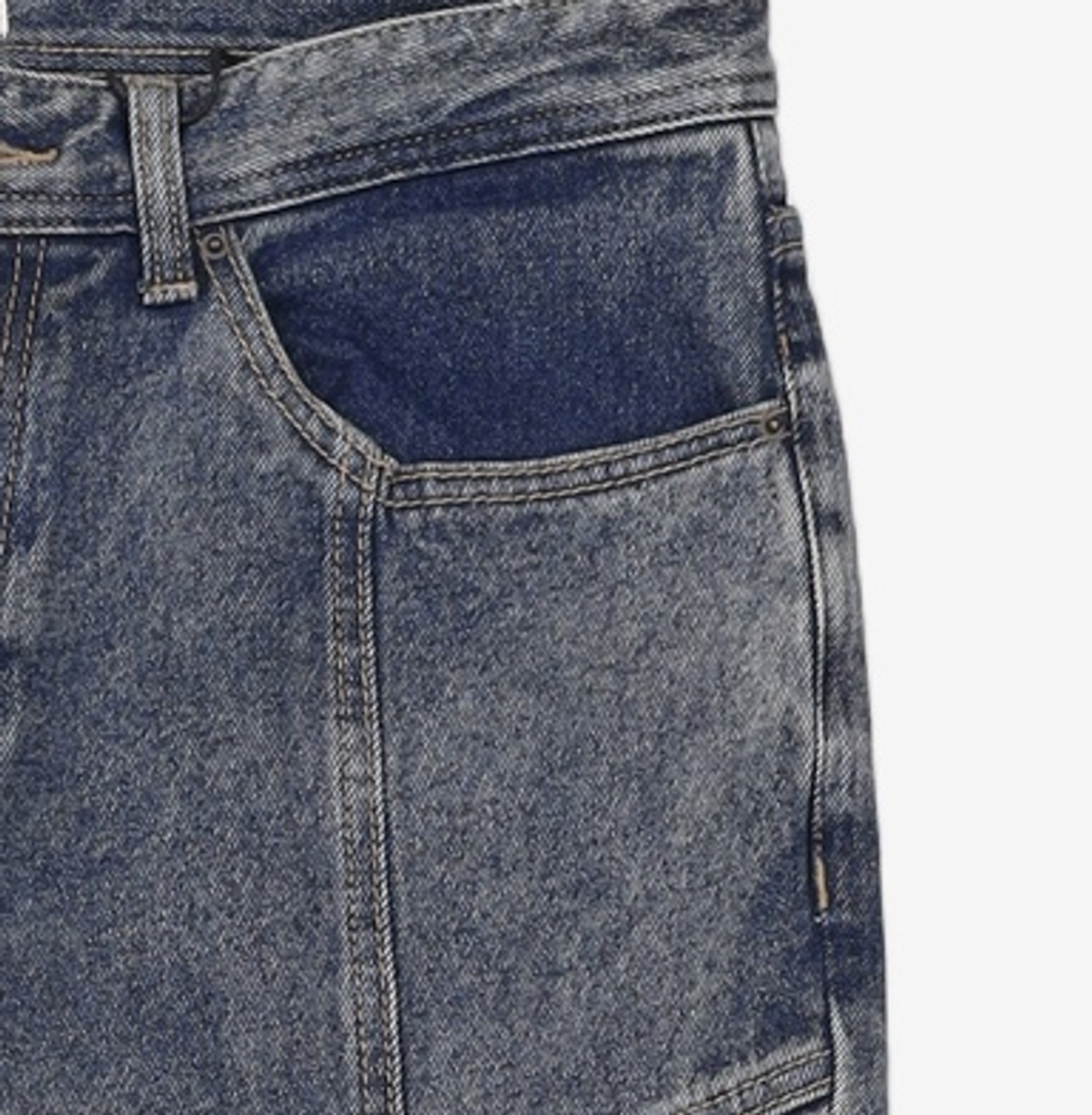 메종미네드(MAISON MINED) BIKER DENIM TROUSERS BLUE 50