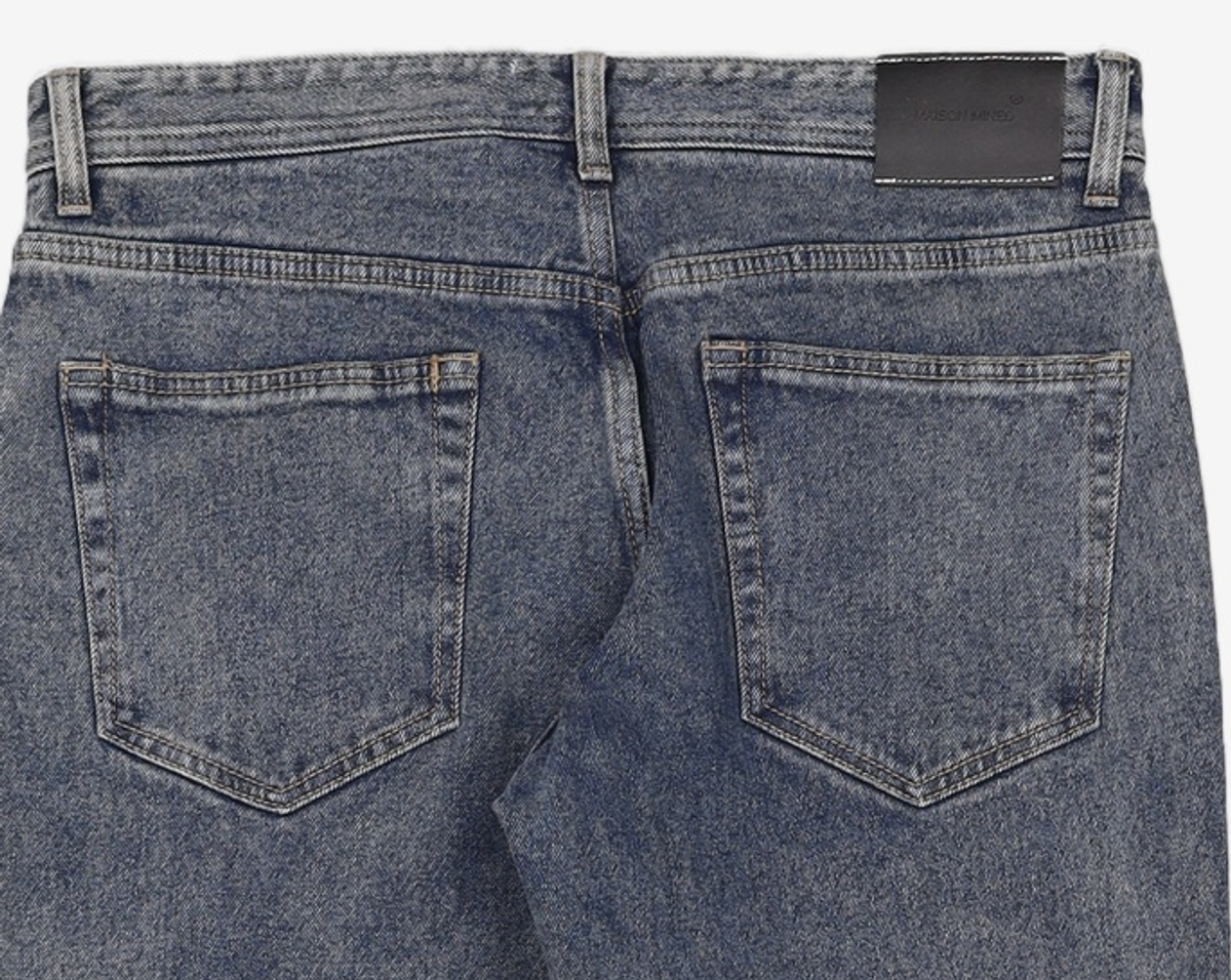 메종미네드(MAISON MINED) BIKER DENIM TROUSERS BLUE 50