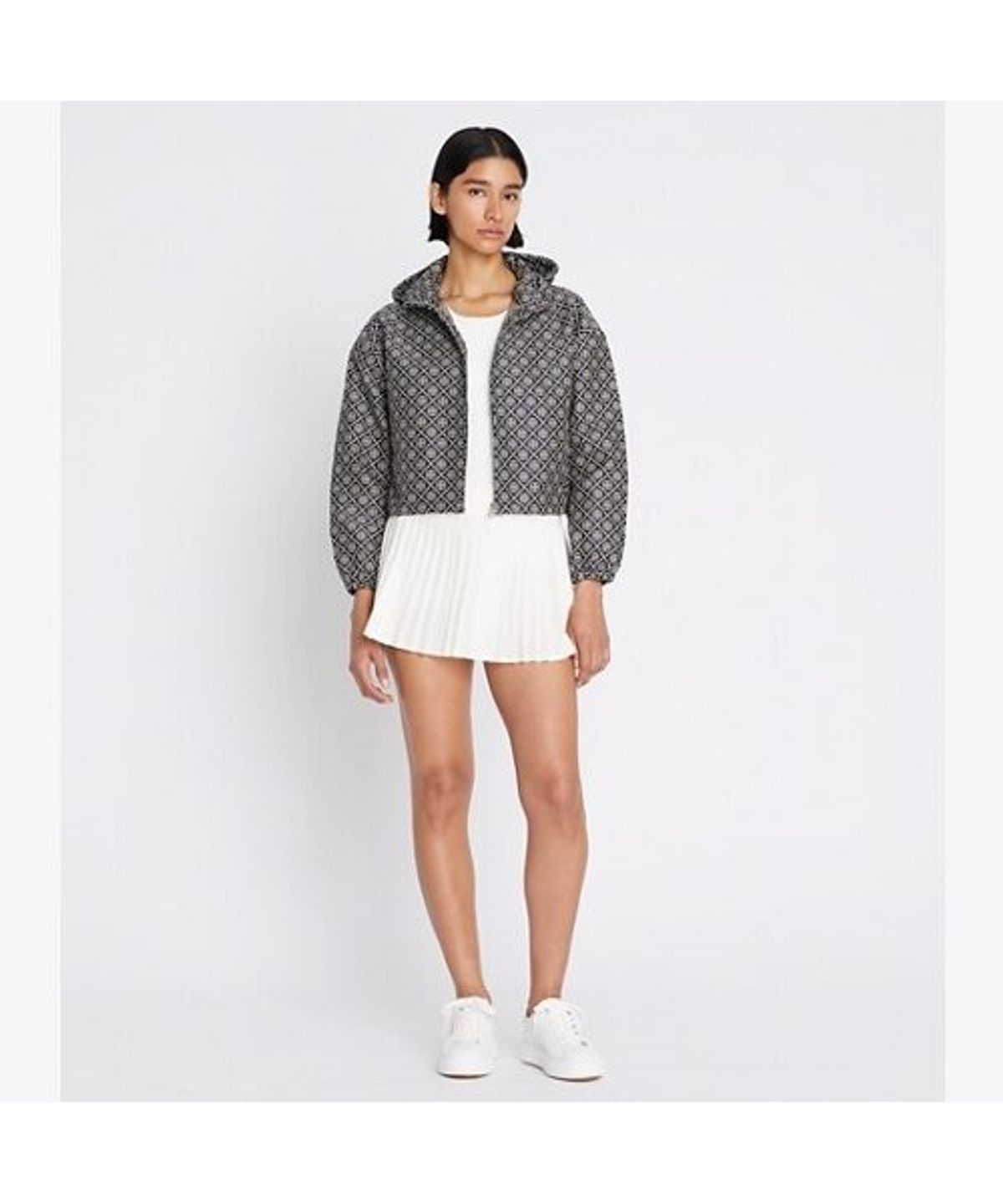 토리버치(TORYBURCH) 티 모노그램 자카드 재킷 - 토리 네이비 티 모노그램 스몰 스포트