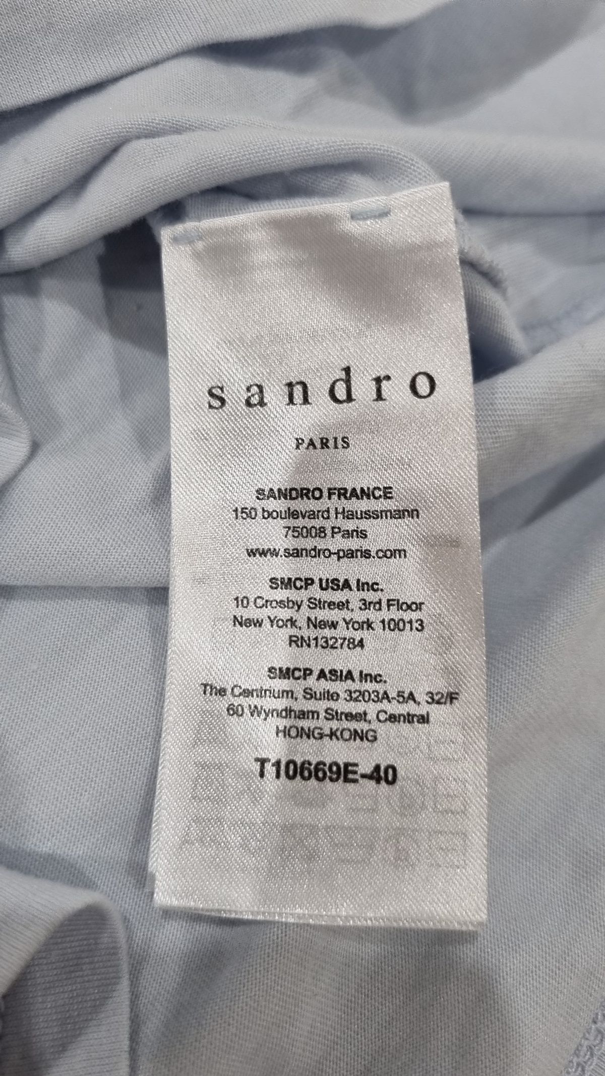 산드로(Sandro) 반소매 티셔츠 XS