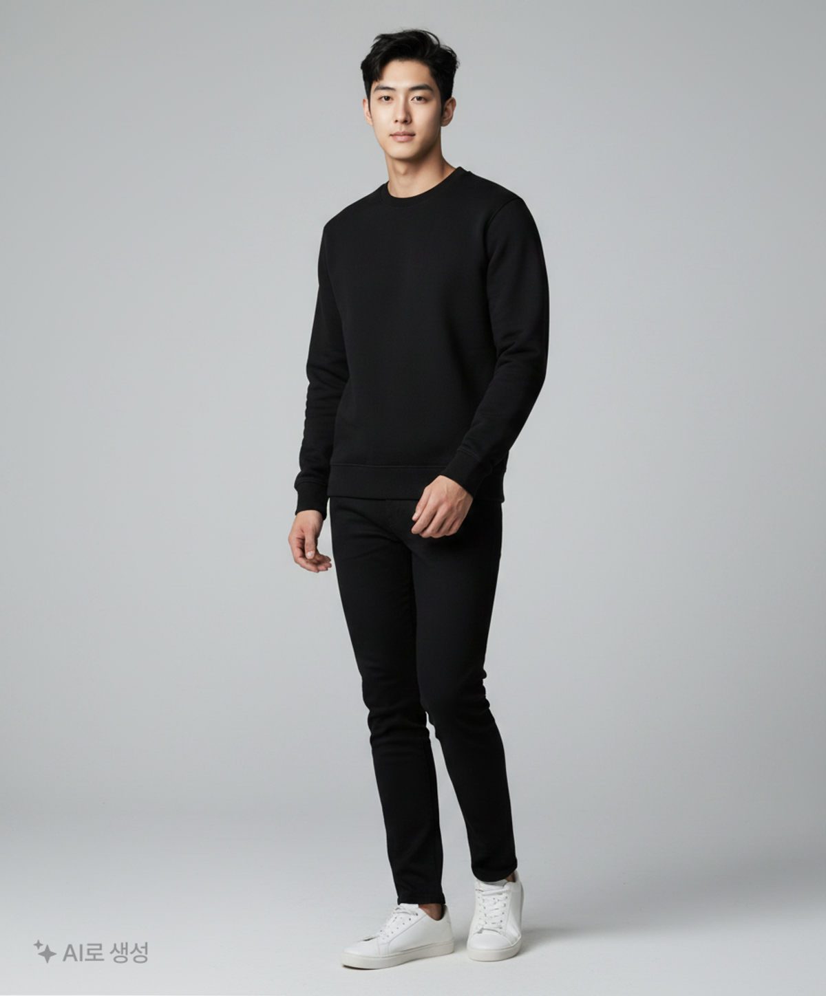 무신사 스탠다드(MUSINSA STANDARD) 스웨트셔츠 [블랙] M