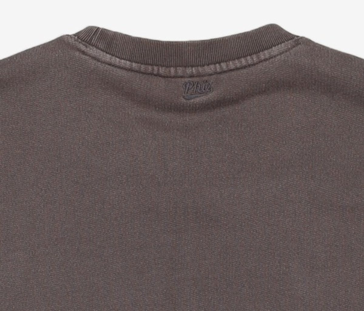 헤지스 피즈(HAZZYS PHIZ) [HAZZYS PHIZ] UNISEX 차콜 더블로고 와펜 맨투맨 M