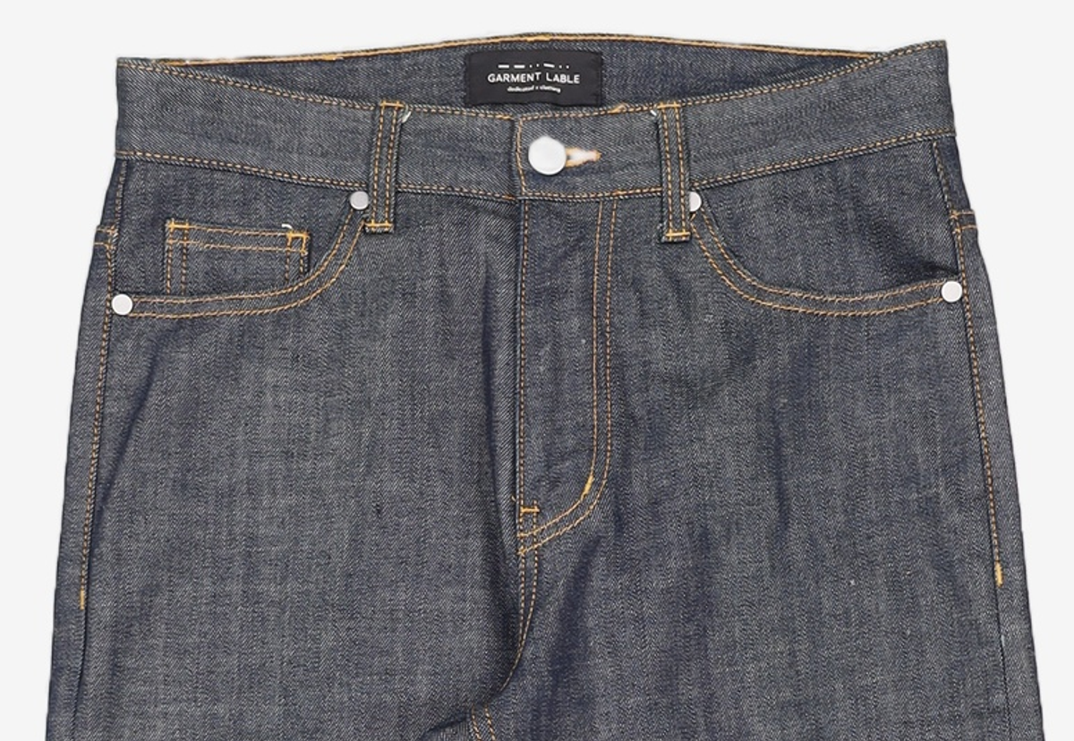 가먼트레이블(GARMENT LABLE) Crop Stitch Jeans - Indigo S