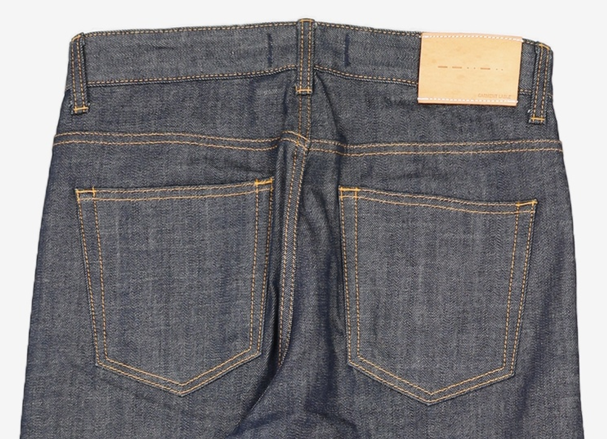 가먼트레이블(GARMENT LABLE) Crop Stitch Jeans - Indigo S