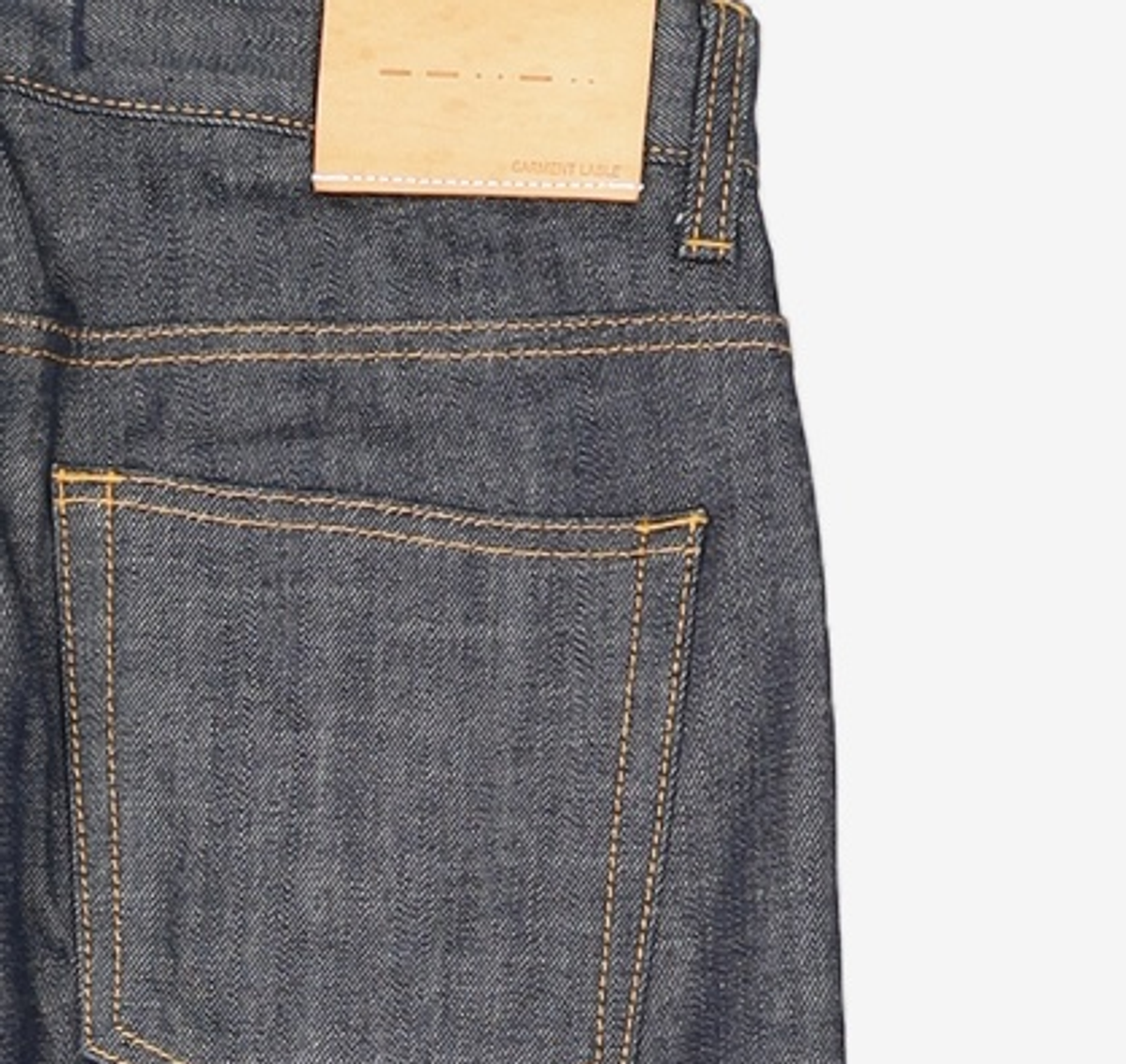 가먼트레이블(GARMENT LABLE) Crop Stitch Jeans - Indigo S