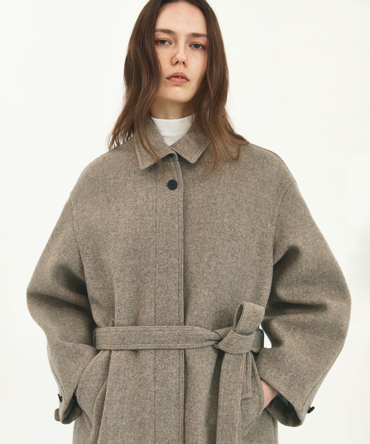 러프사이드 화이트라벨(ROUGH SIDE WHITE LABEL) Noble Coat Beige