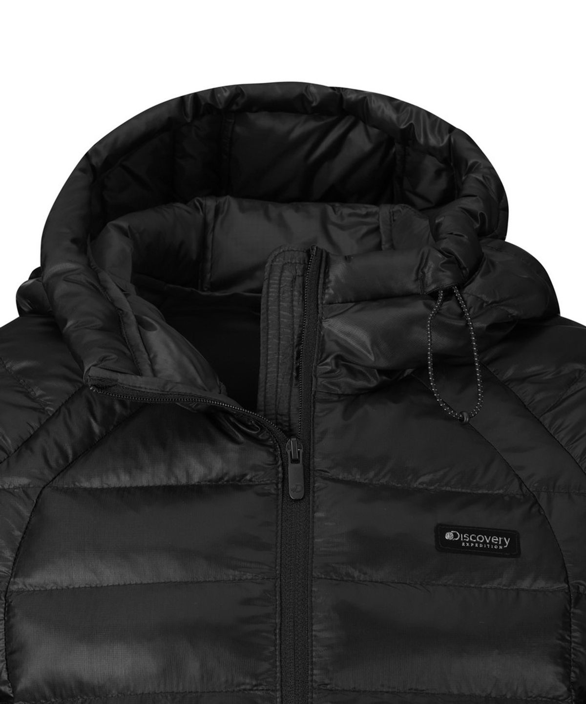 디스커버리 익스페디션(DISCOVERY EXPEDITION) 여성 웰니스 경량 크롭 패딩자켓 (BLACK)