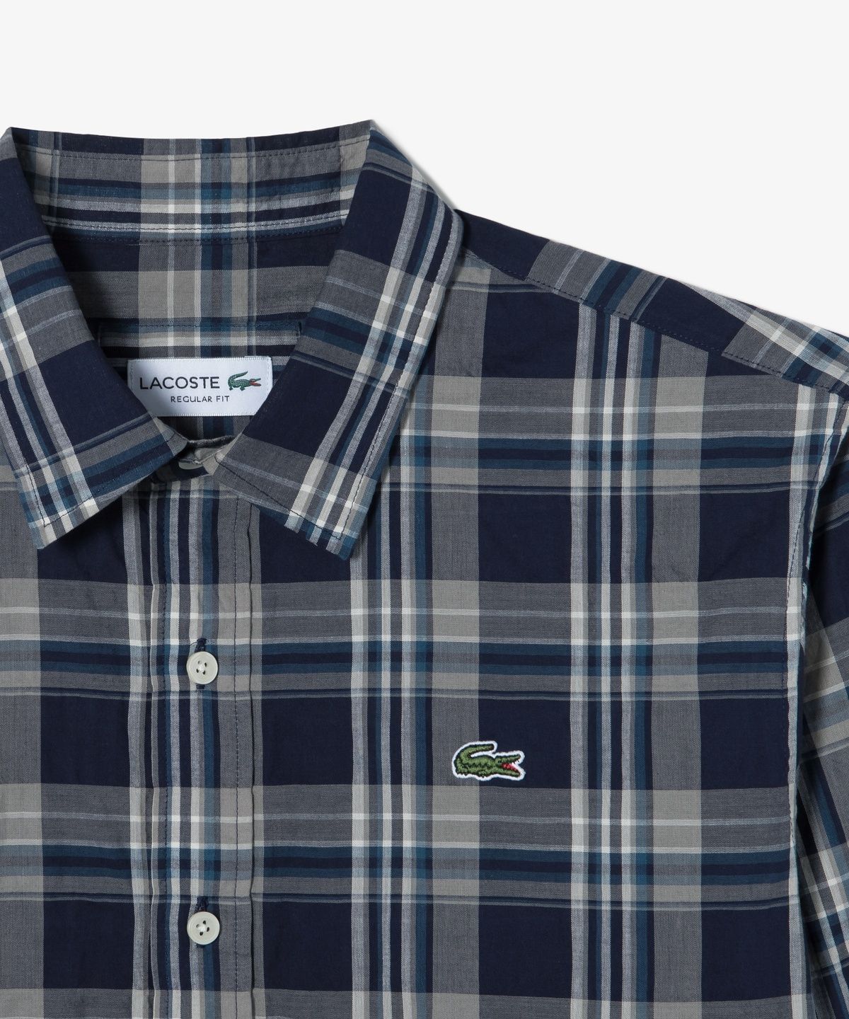 라코스테(LACOSTE) 남성 간절기 체크 셔츠 CH412E-56N MXQ